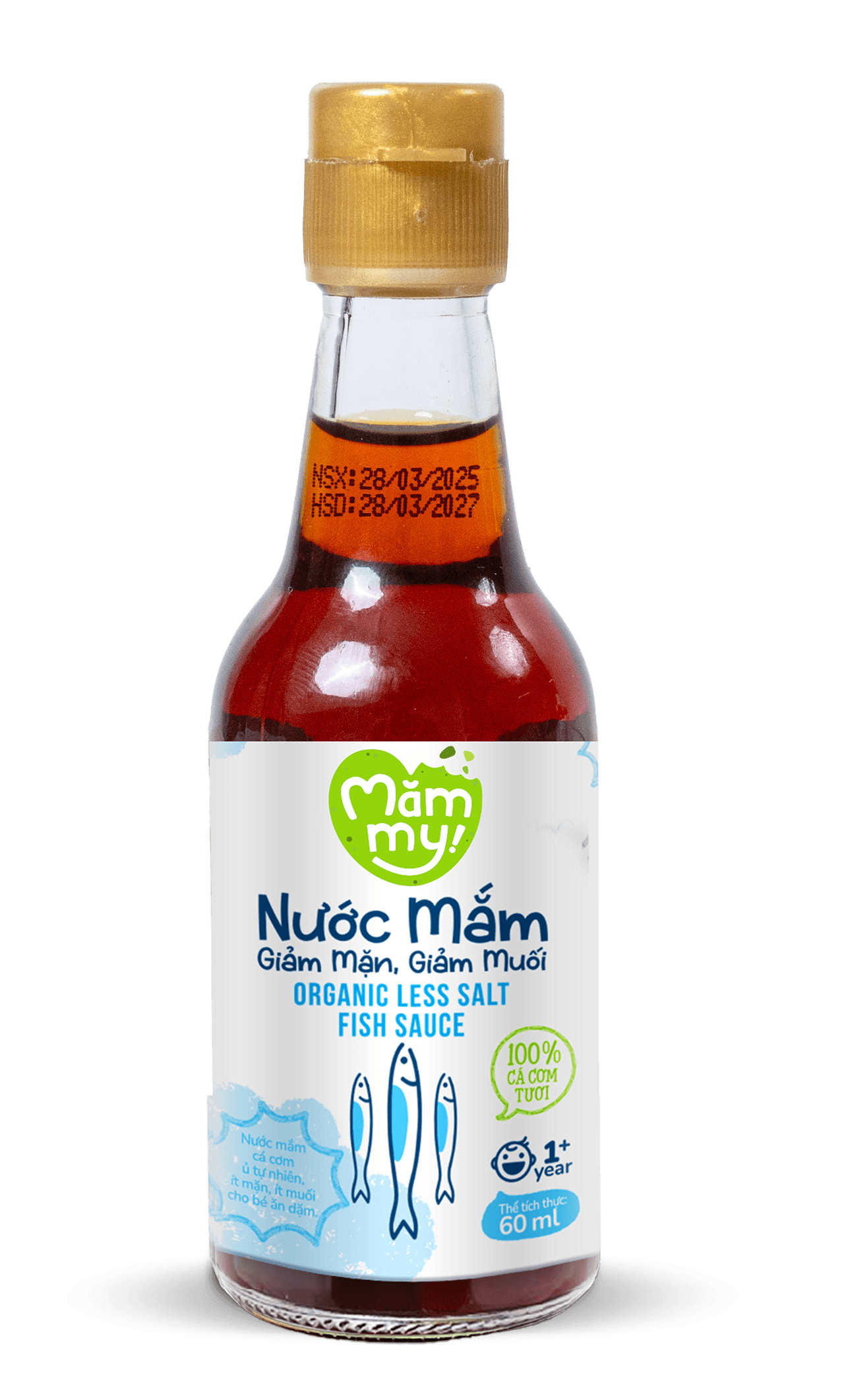 Nước mắm ăn dặm Mămmy giảm mặn giảm muối 60ML 1
