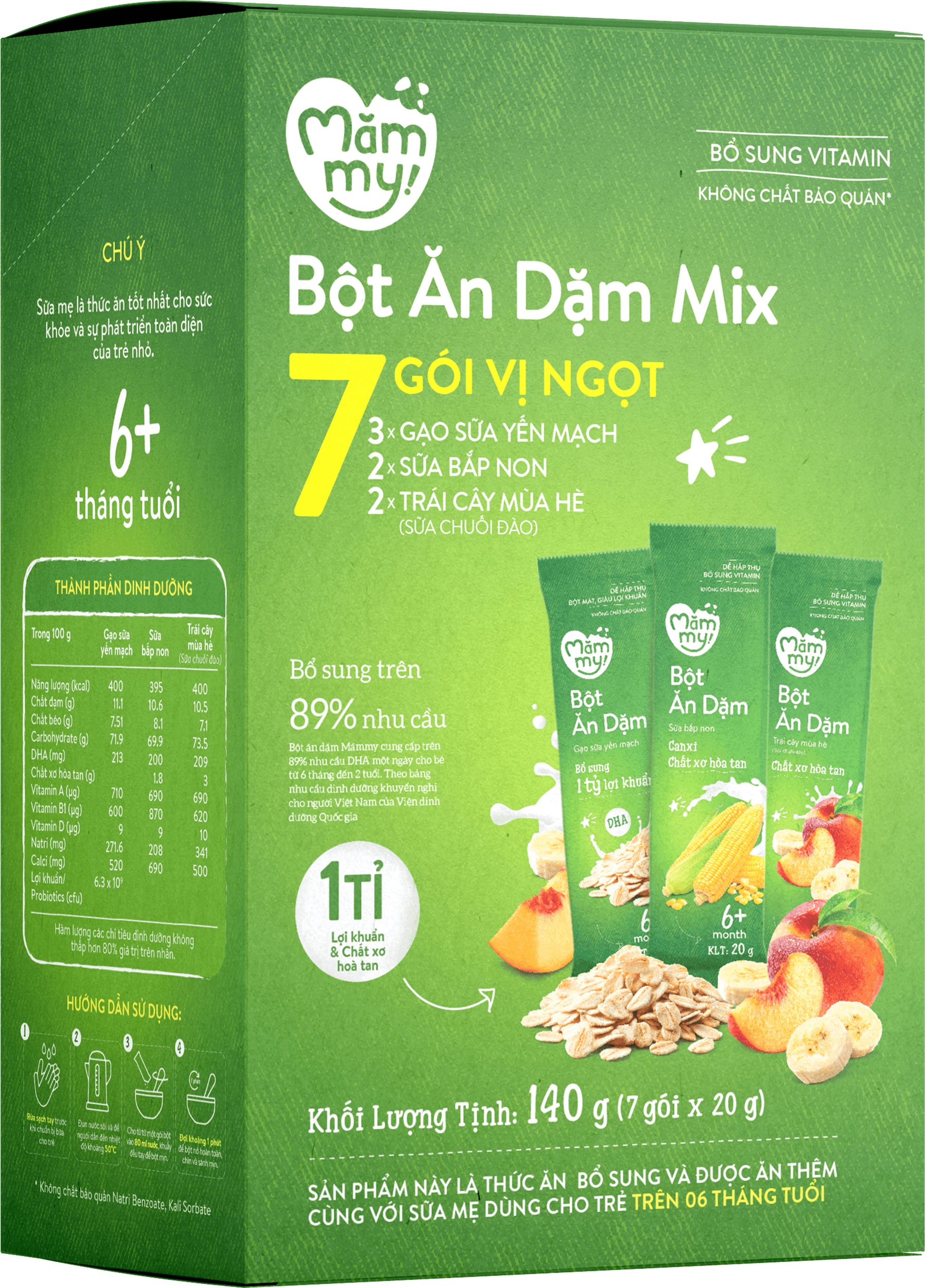 Bột ăn dặm mix - 7 gói vị ngọt 1