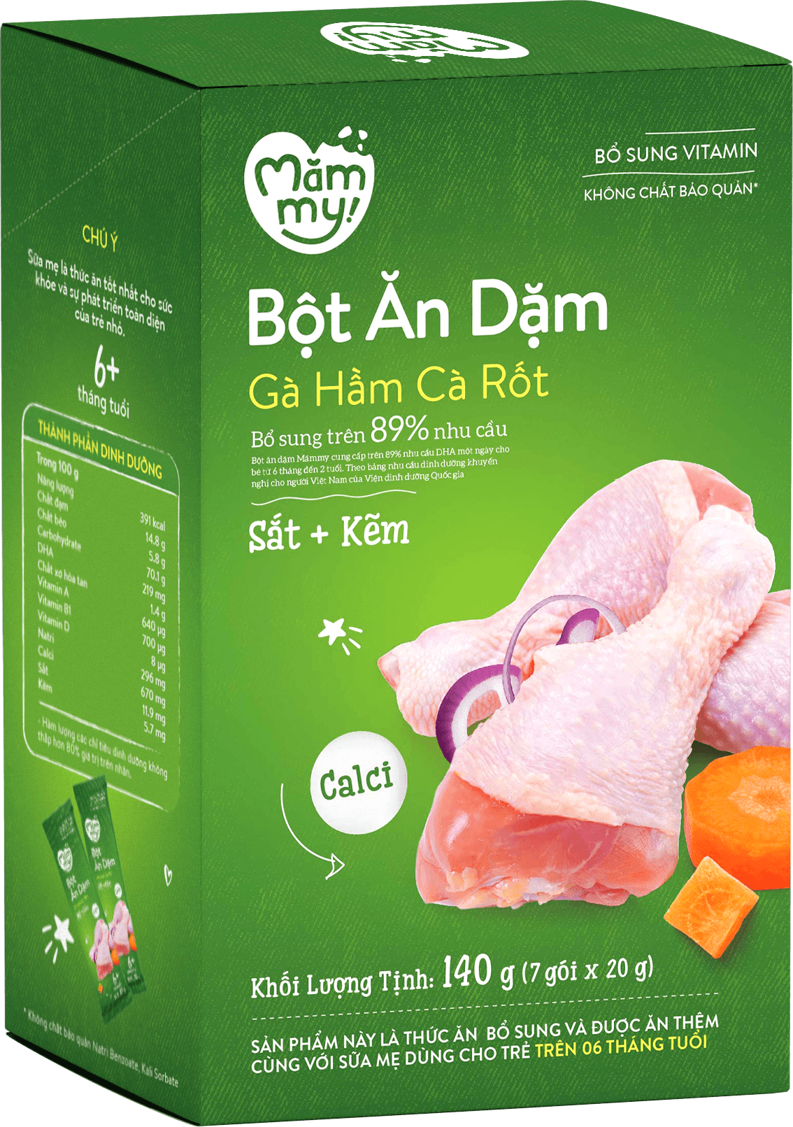 Bột ăn dặm Gà hầm cà rốt 1