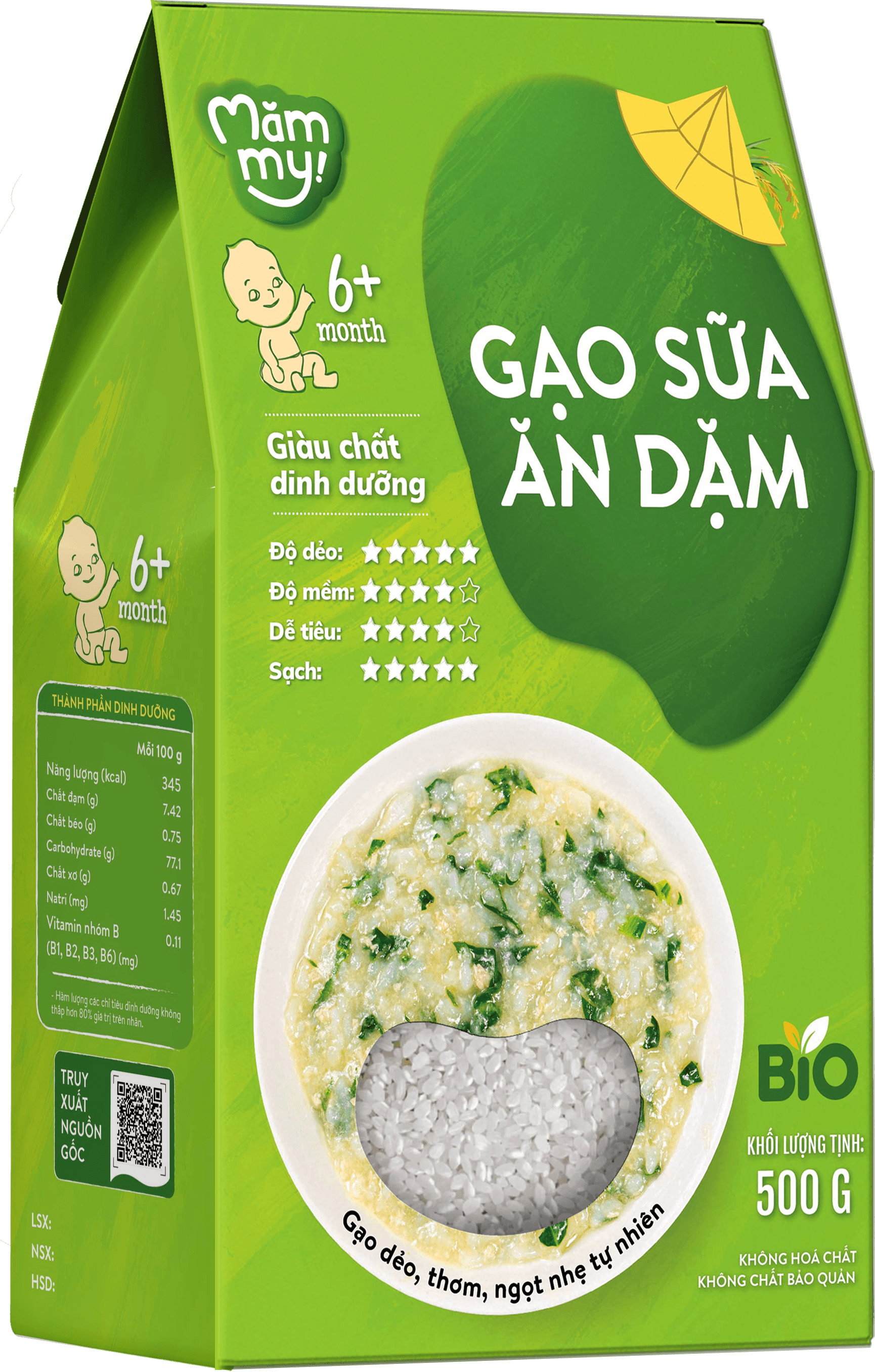 Gạo sữa ăn dặm - Hộp 500 g 1