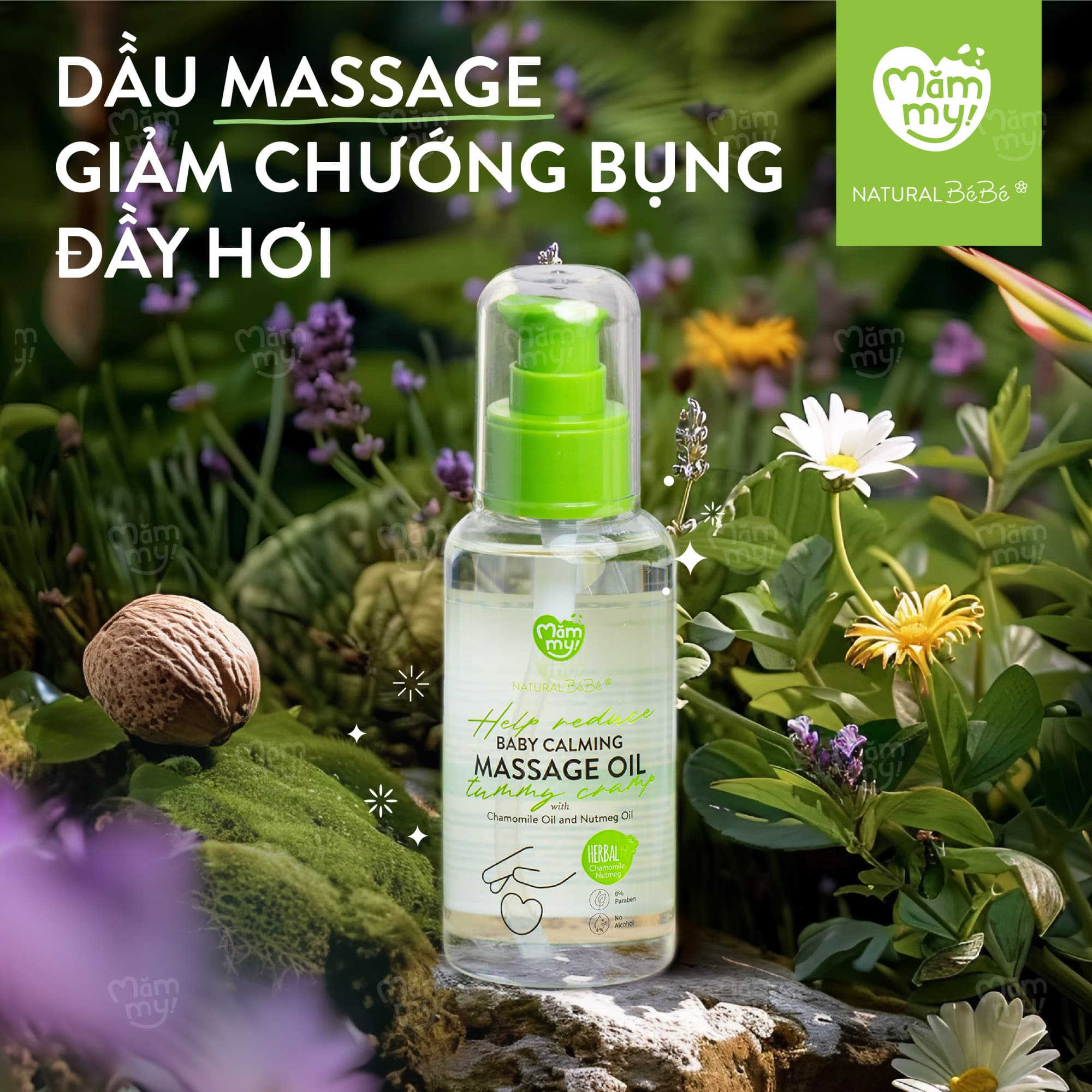 Dầu massage thảo dược Baby Calming - TẶNG KEM ĐÁNH RĂNG 10