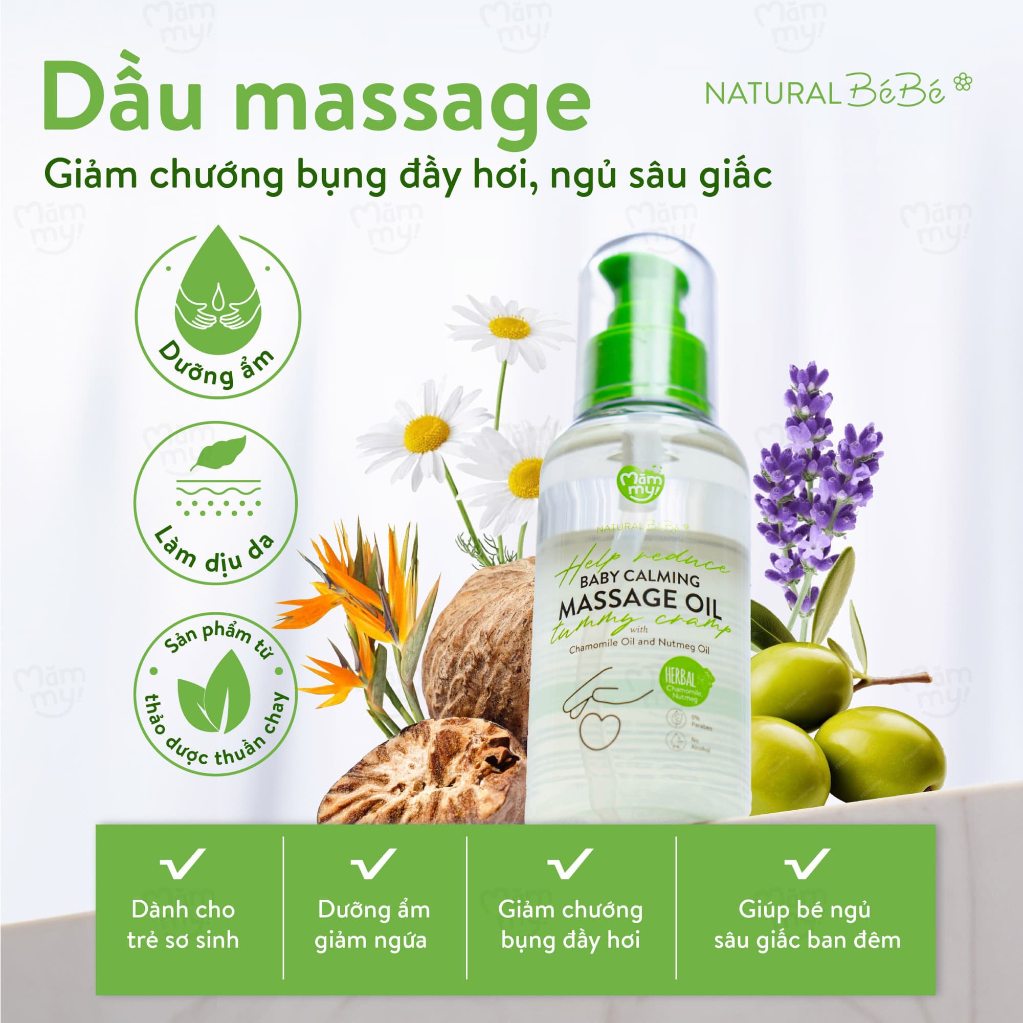Dầu massage thảo dược Baby Calming - TẶNG KEM ĐÁNH RĂNG 5