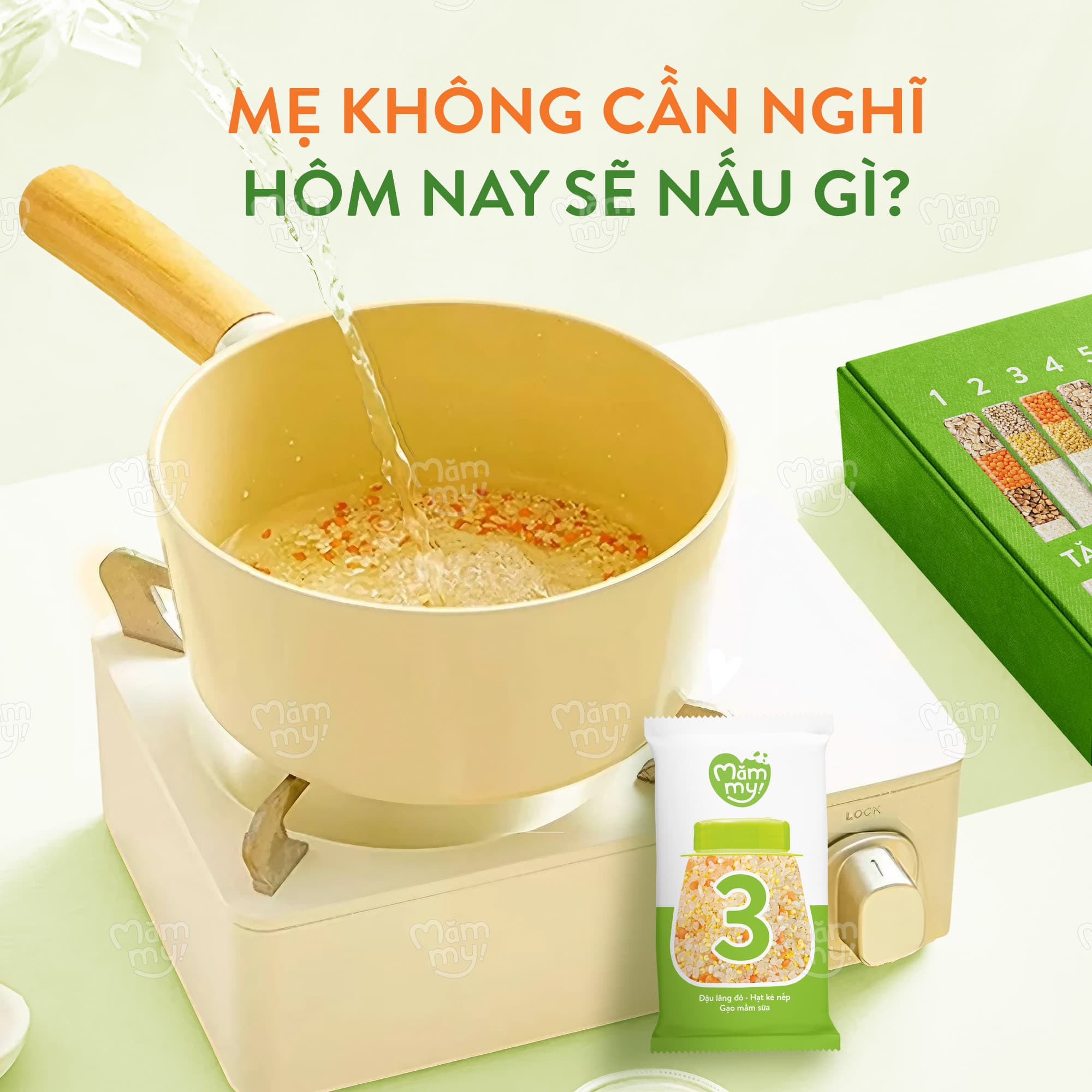 Cháo gạo sữa mix hạt - Gói 50g [Tặng Sách công thức nấu cháo] 7