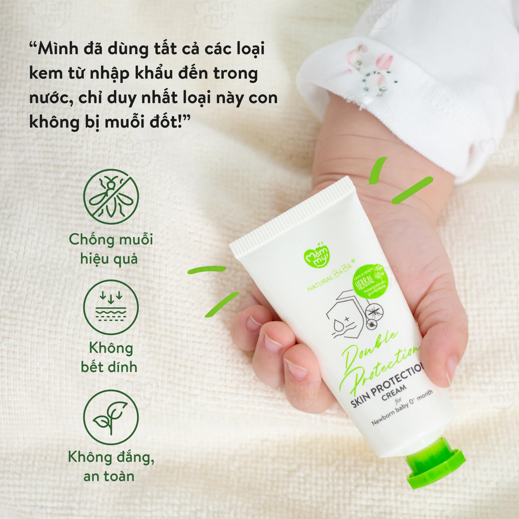 [DATE 2028] Kem chống muỗi, côn trùng - Tuýp 50gr [MUA 1 TẶNG 1 + đồng hồ đuổi muỗi] 6