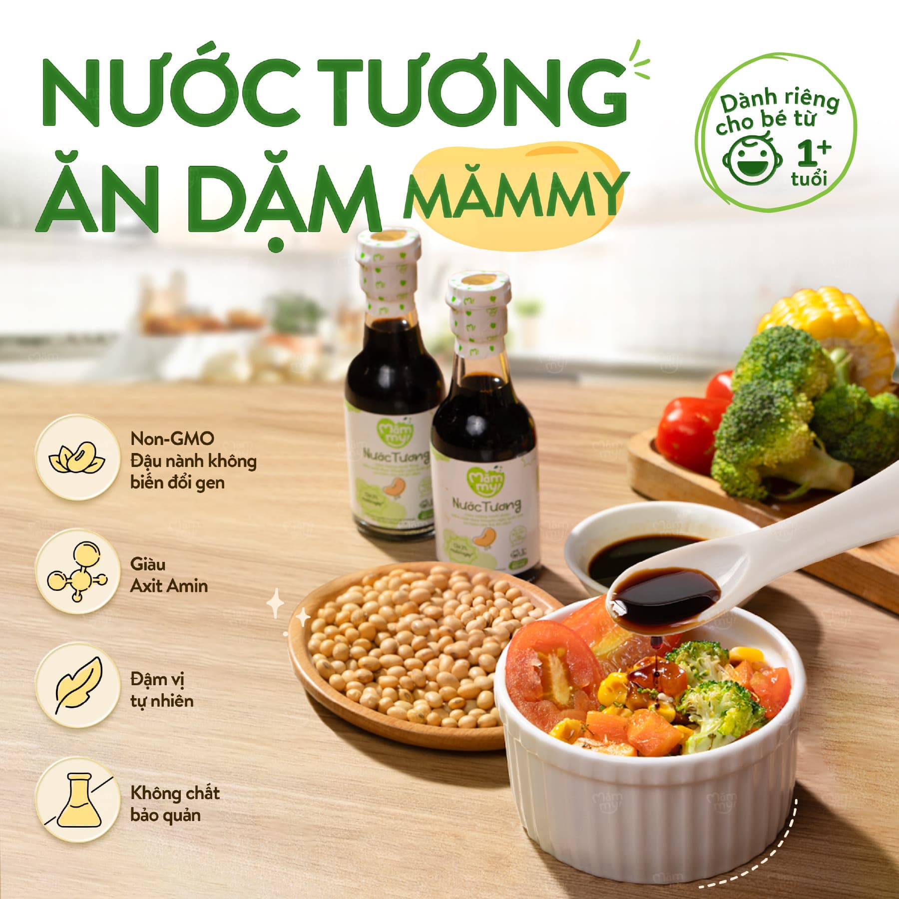Nước tương giảm mặn giảm muối - Chai 60ml 5