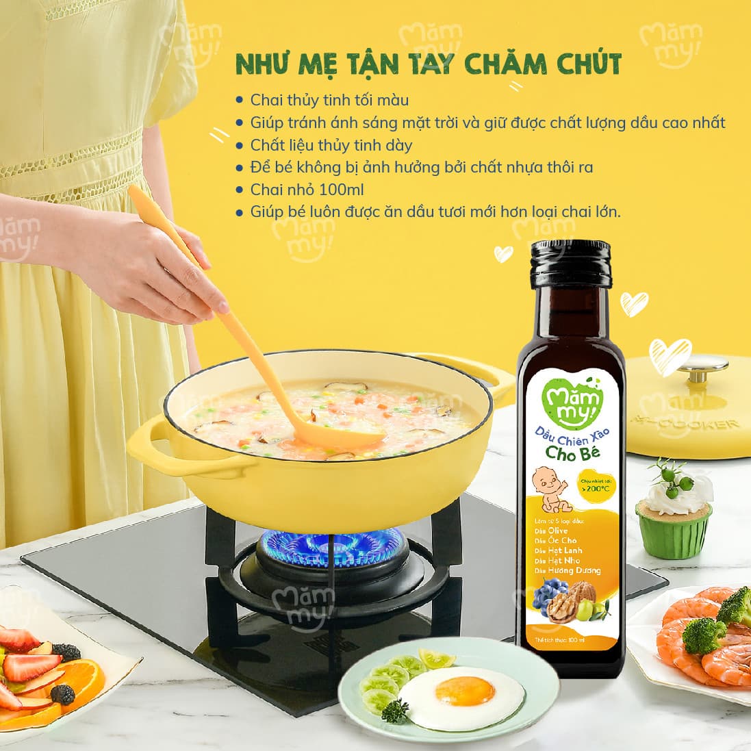 Dầu chiên xào cho bé I Chai 100ml 6