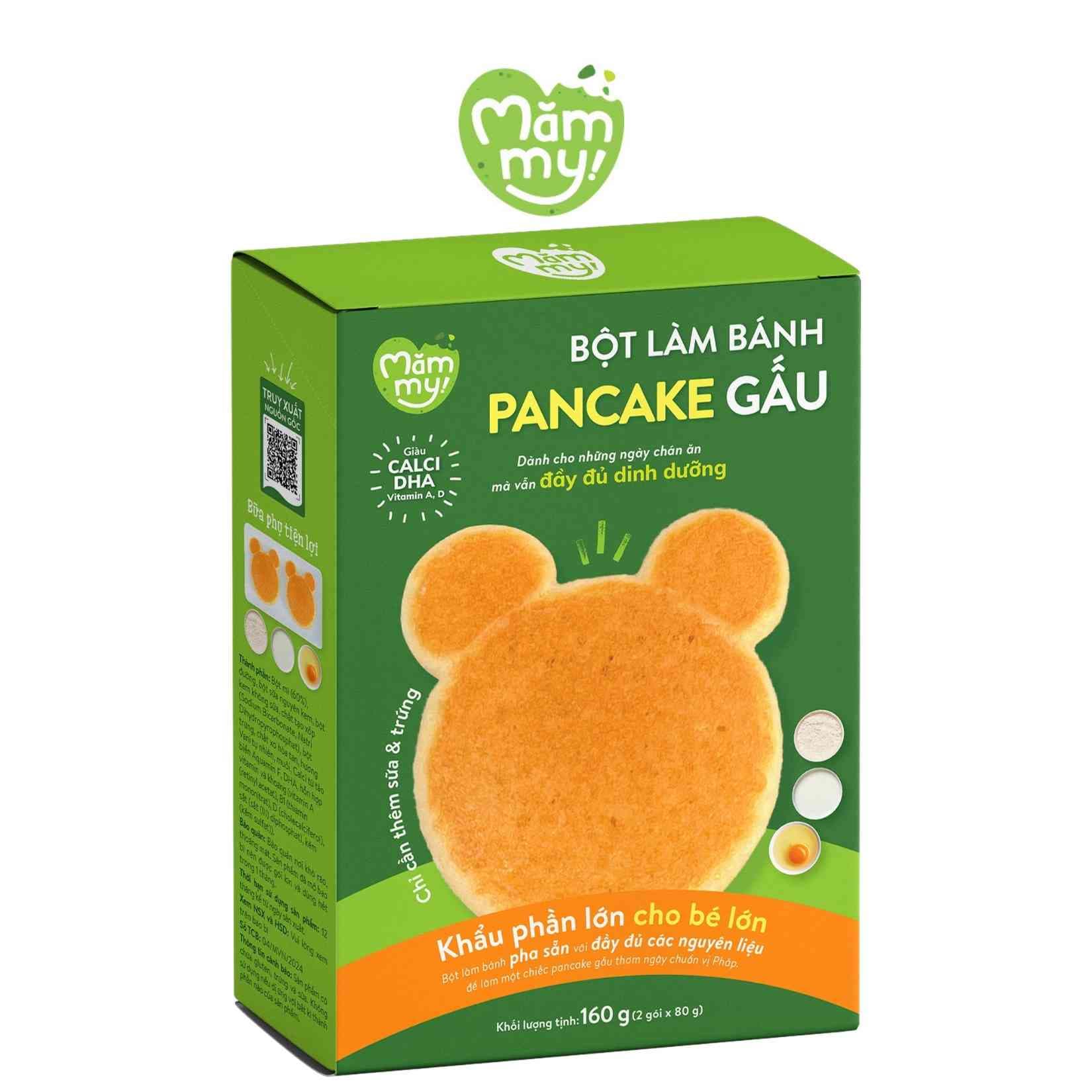 Bột làm bánh pancake gấu - Hộp 160g