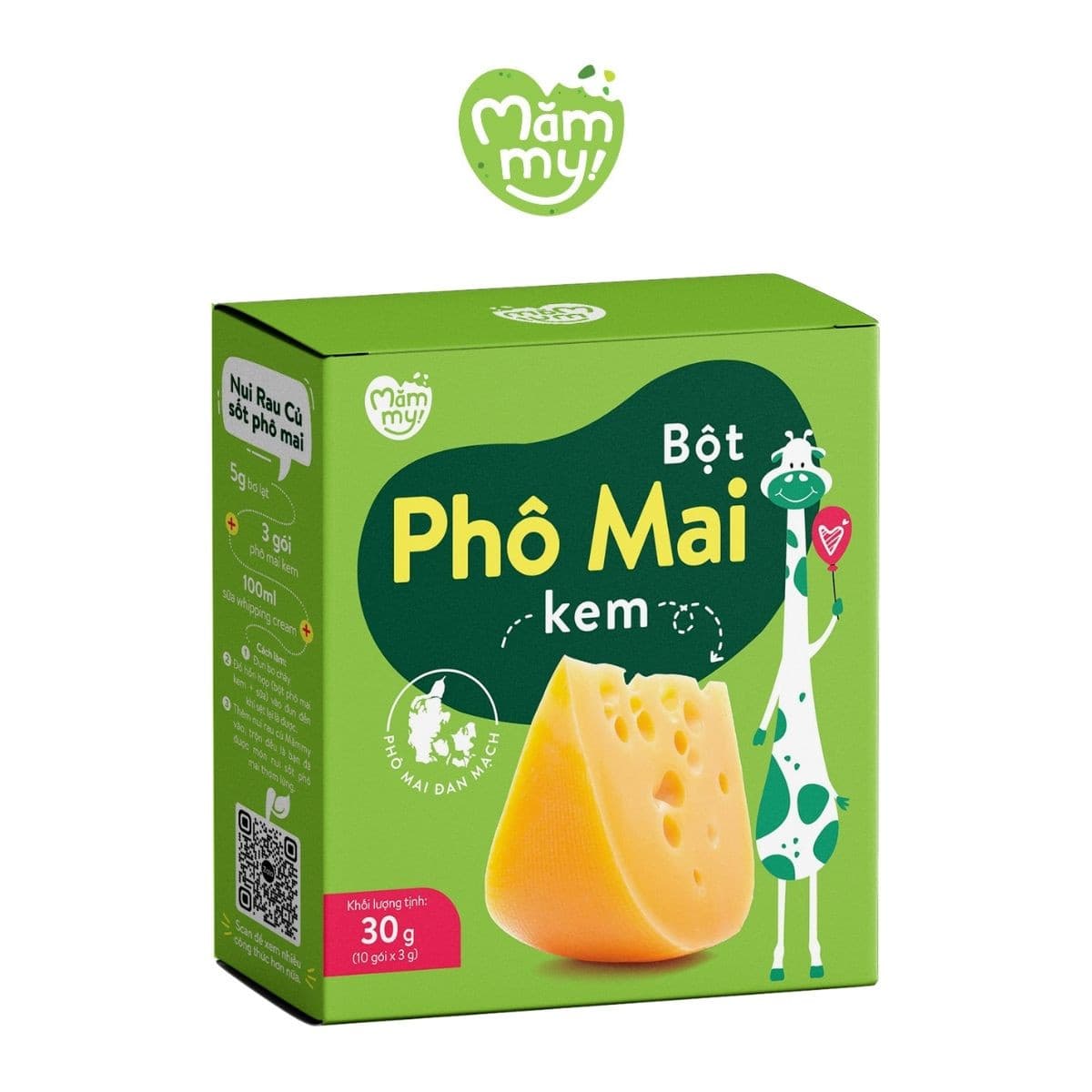 Bột phô mai kem tách muối - Hộp 30g 1