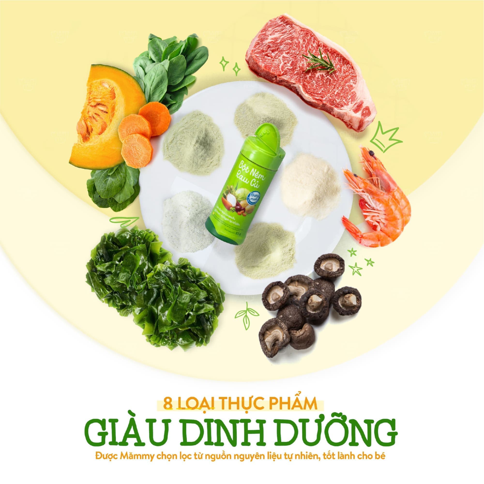 Bột nêm rau củ vị rong biển Mămmy - Hũ 85g 8