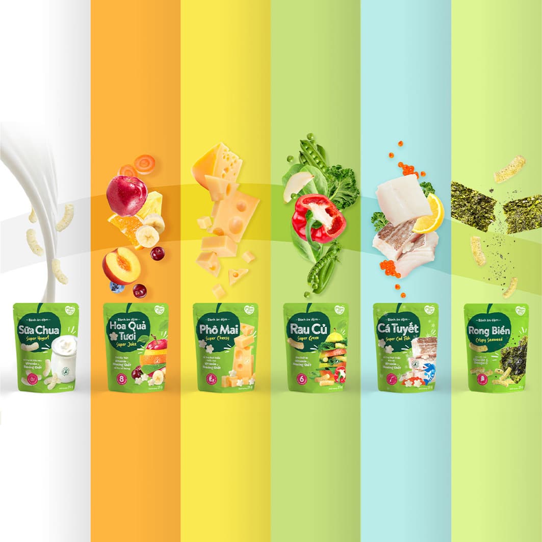 Bánh ăn dặm vị sữa chua nguyên chất - Túi 25g 3