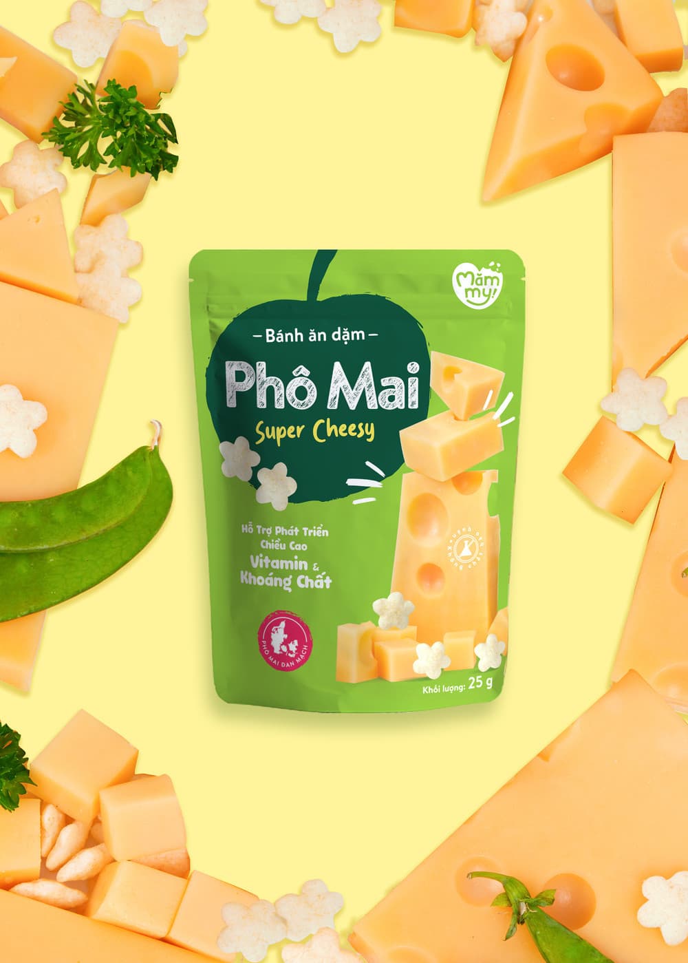 Bánh ăn dặm vị phô mai - Túi 25g 2