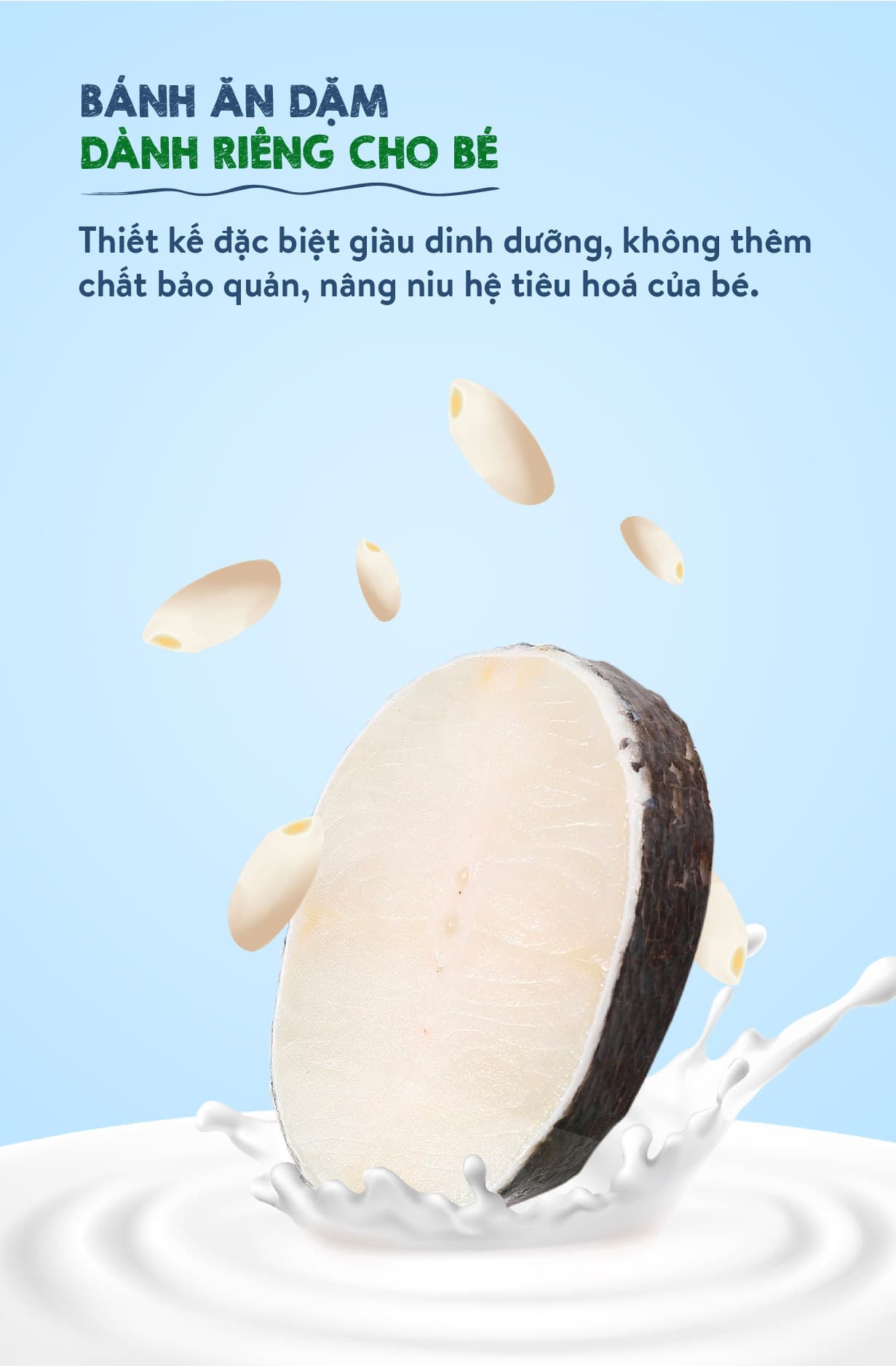 Bánh ăn dặm vị cá tuyết - Túi 25g 5
