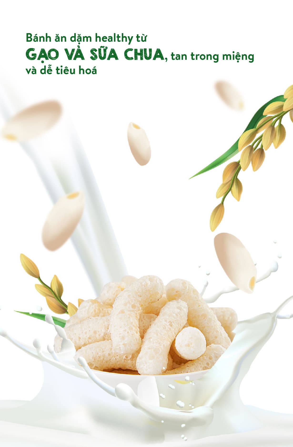 Bánh ăn dặm vị sữa chua nguyên chất - Túi 25g 5
