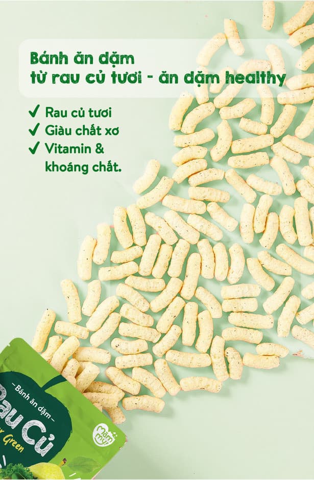 Bánh ăn dặm vị rau củ - Túi 25g 7