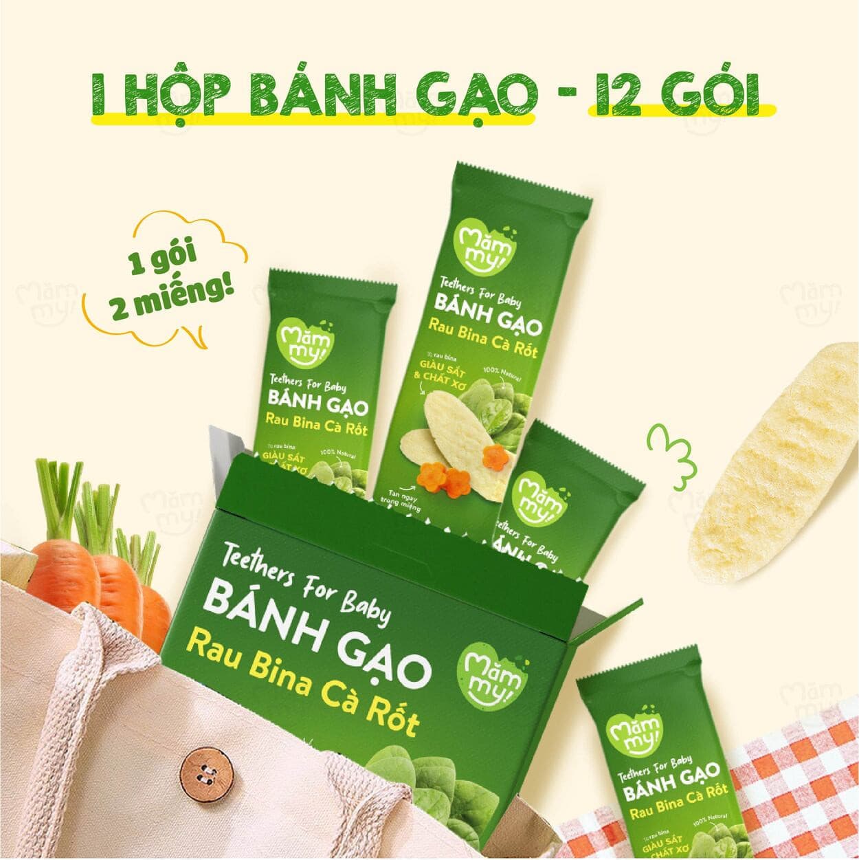Bánh gạo Cà Rốt Bí Đỏ - 50 g 5