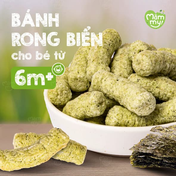 Bánh ăn dặm vị rong biển - Túi 25g 8