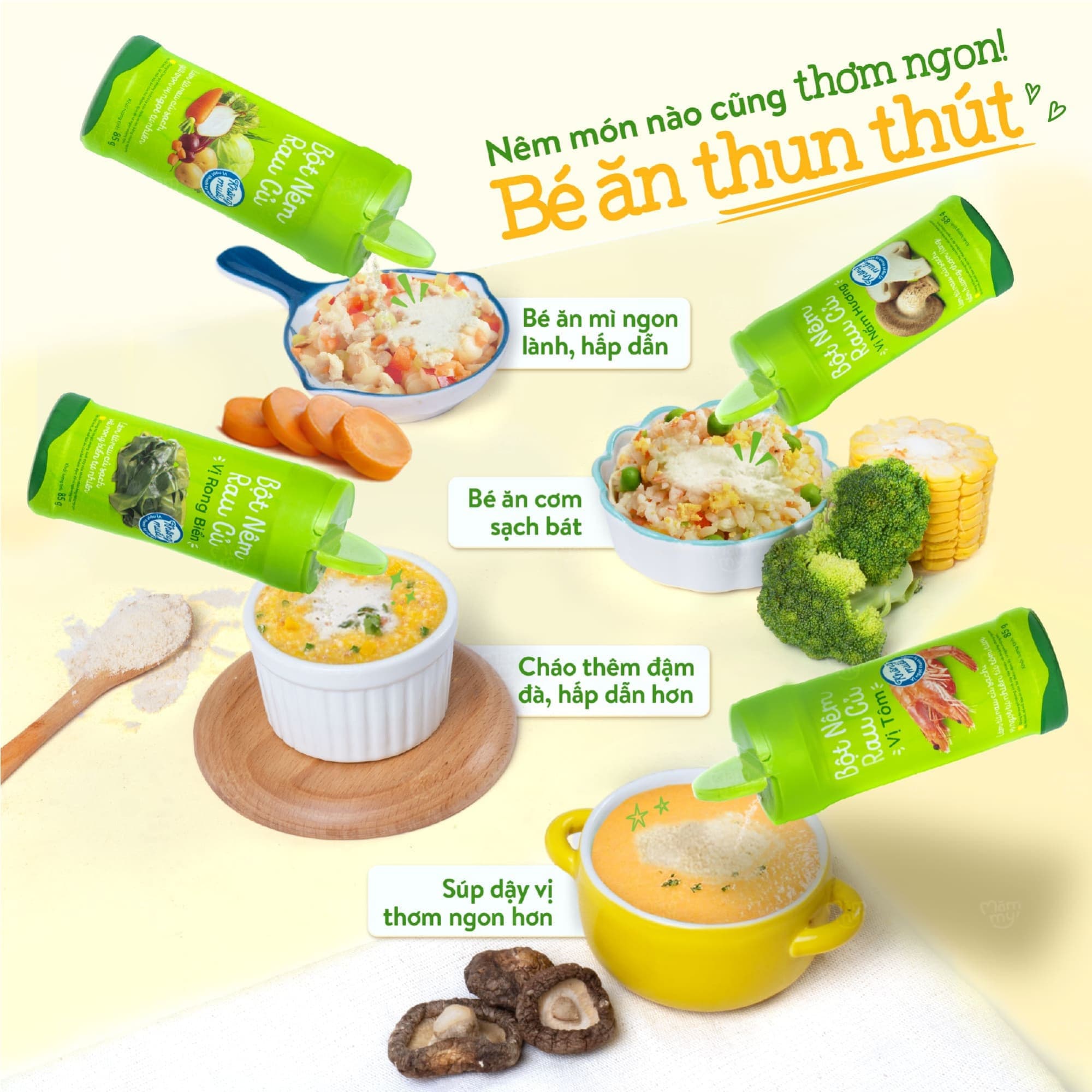 Bột nêm rau củ vị rong biển Mămmy - Hũ 85g 6