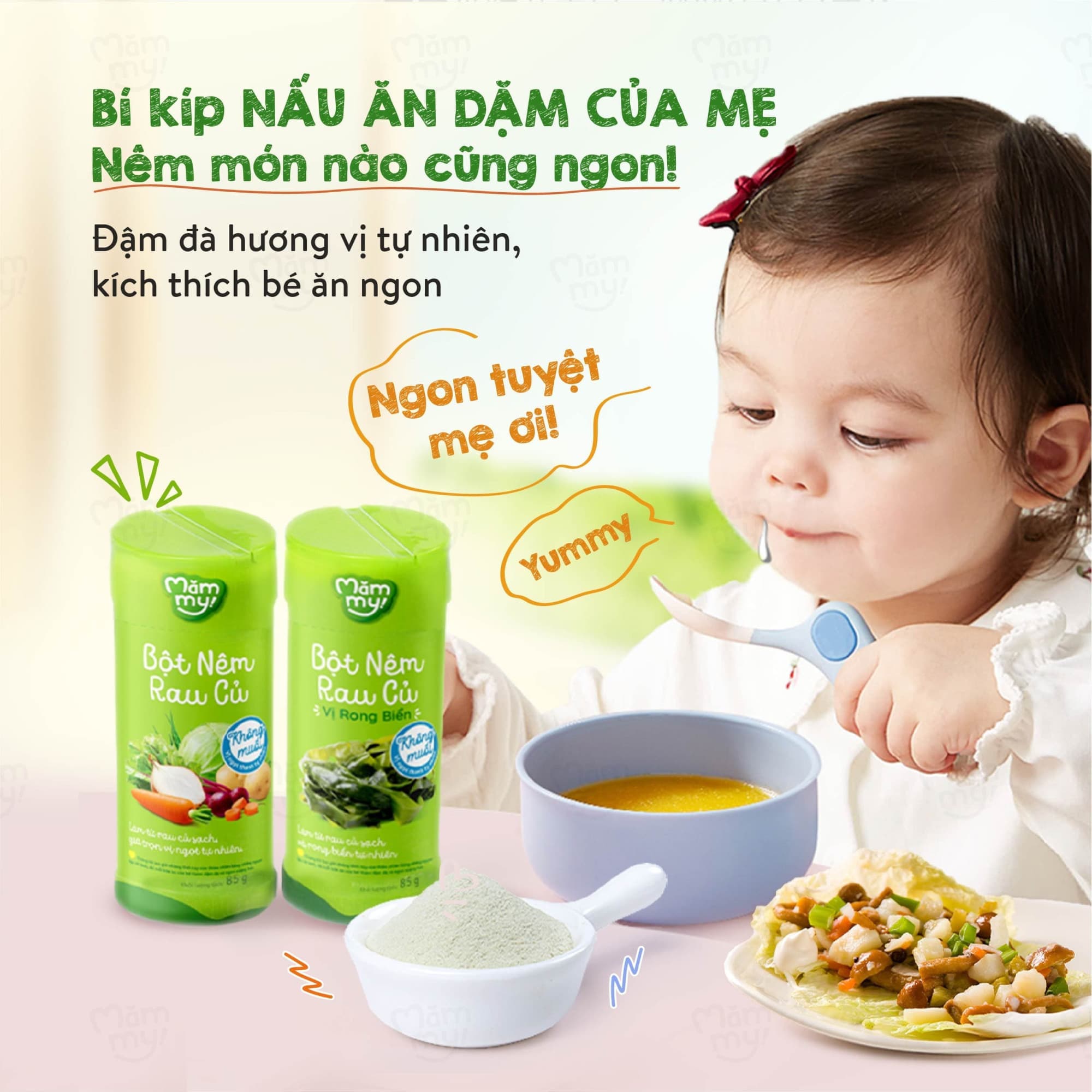Bột nêm rau củ vị rong biển Mămmy - Hũ 85g 5