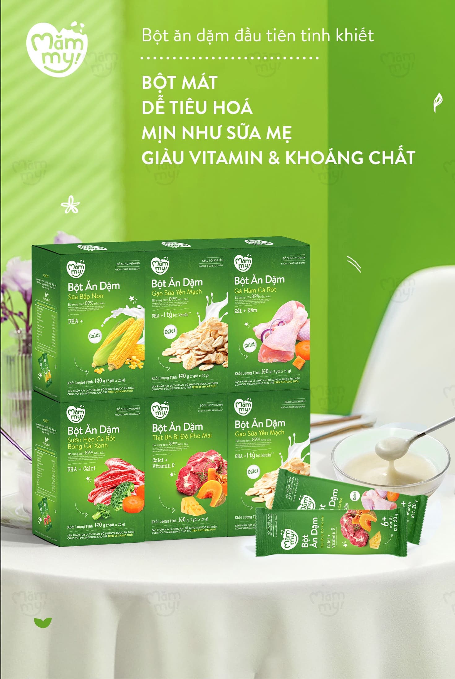 Bột ăn dặm Gà hầm Cà rốt - Hộp 140g 5