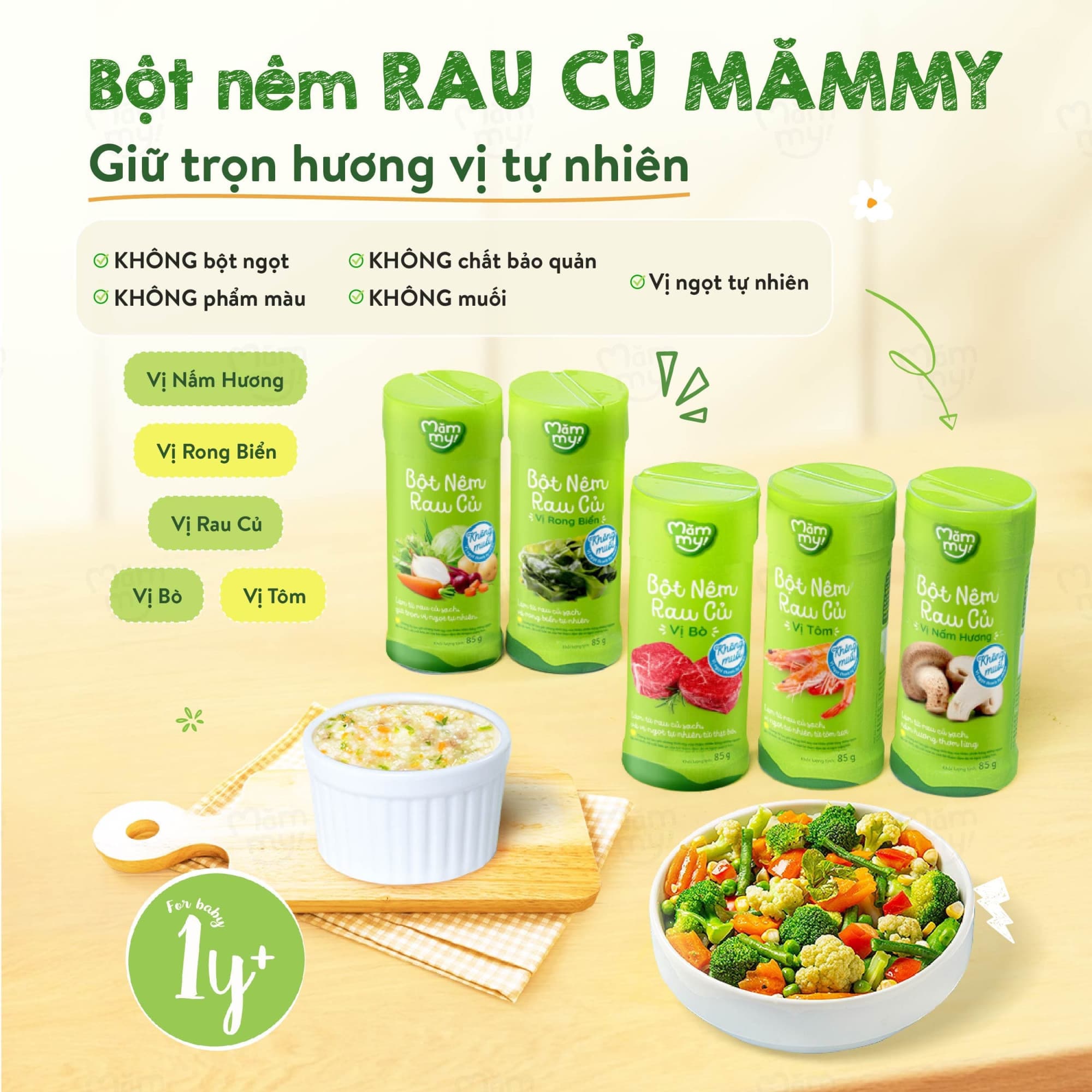 Combo 3 bột nêm rau củ - Hũ 85g [Mua 3 tặng 1] 15