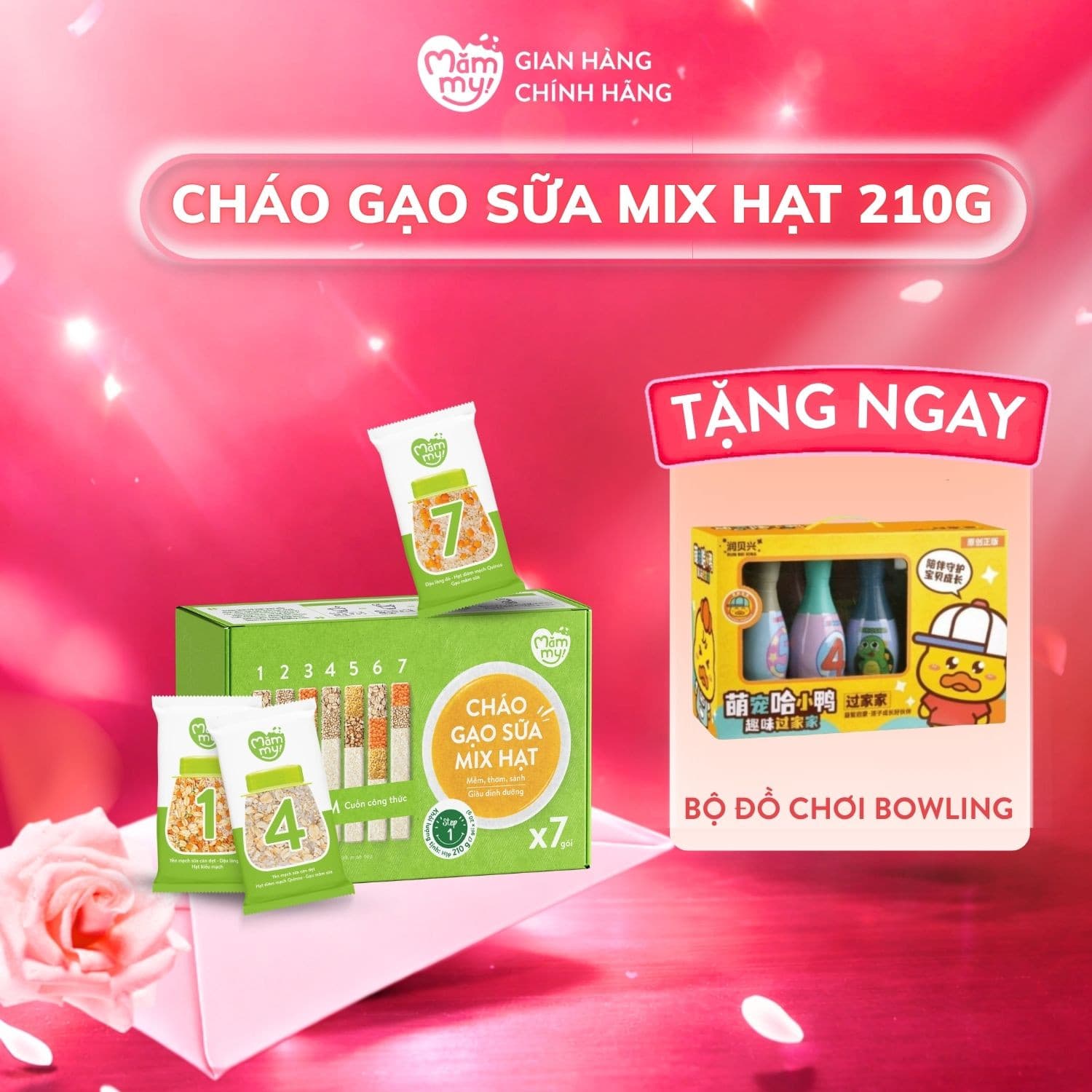 Cháo gạo sữa mix hạt - Gói 30g [Tặng Sách công thức nấu cháo] 13