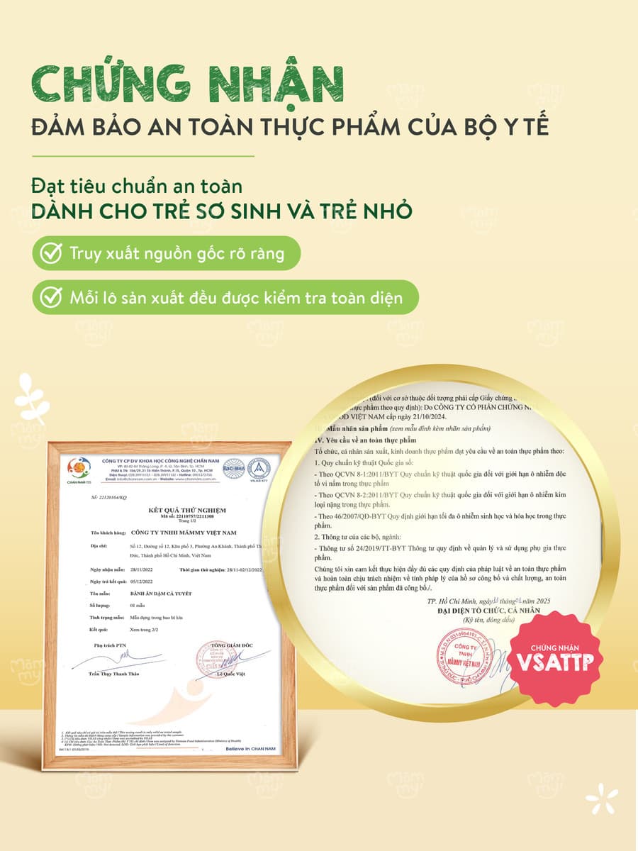 Bánh ăn dặm vị cá tuyết - Túi 25g 9