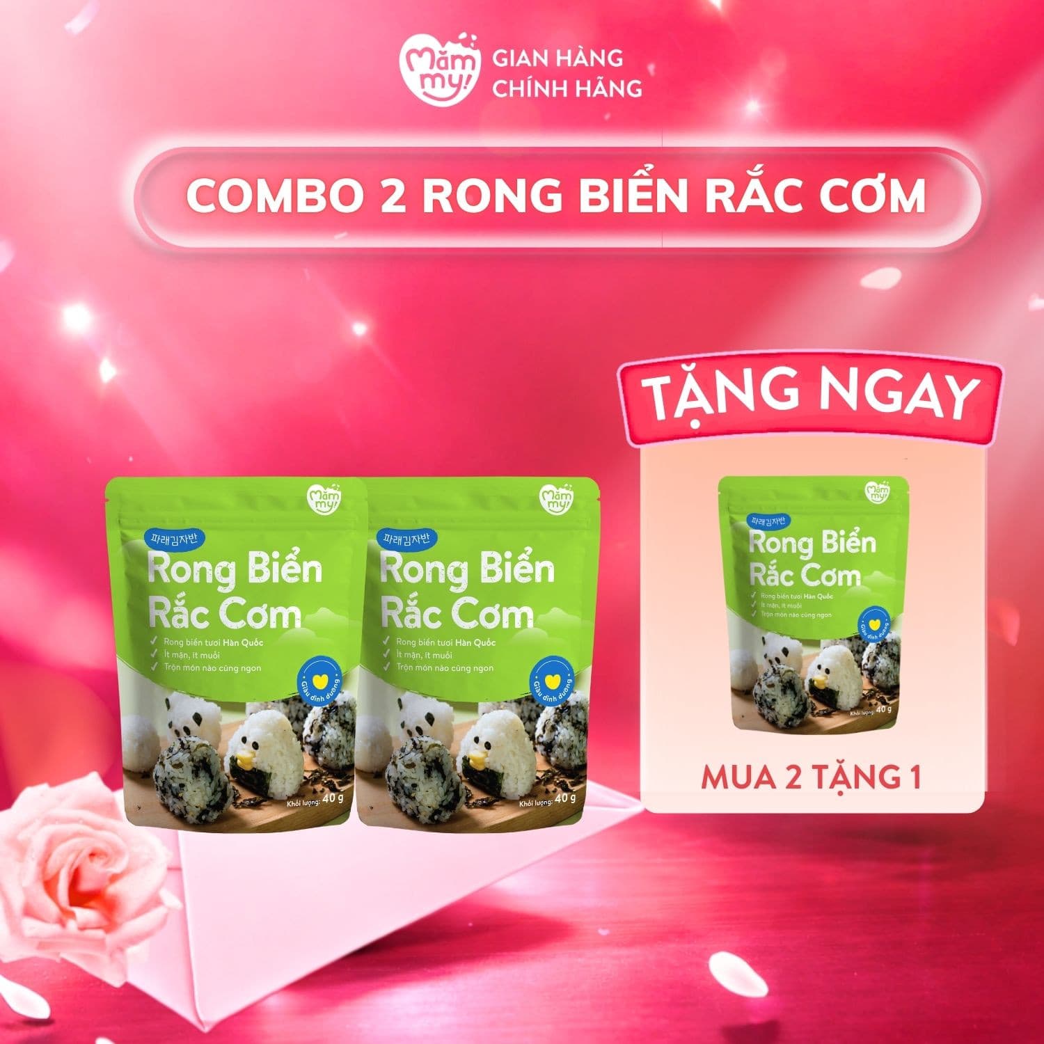 Combo 2 rong biển giòn ăn dặm rắc cơm - Tặng 1 ĐỒ CHƠI XÚC CÁT 9