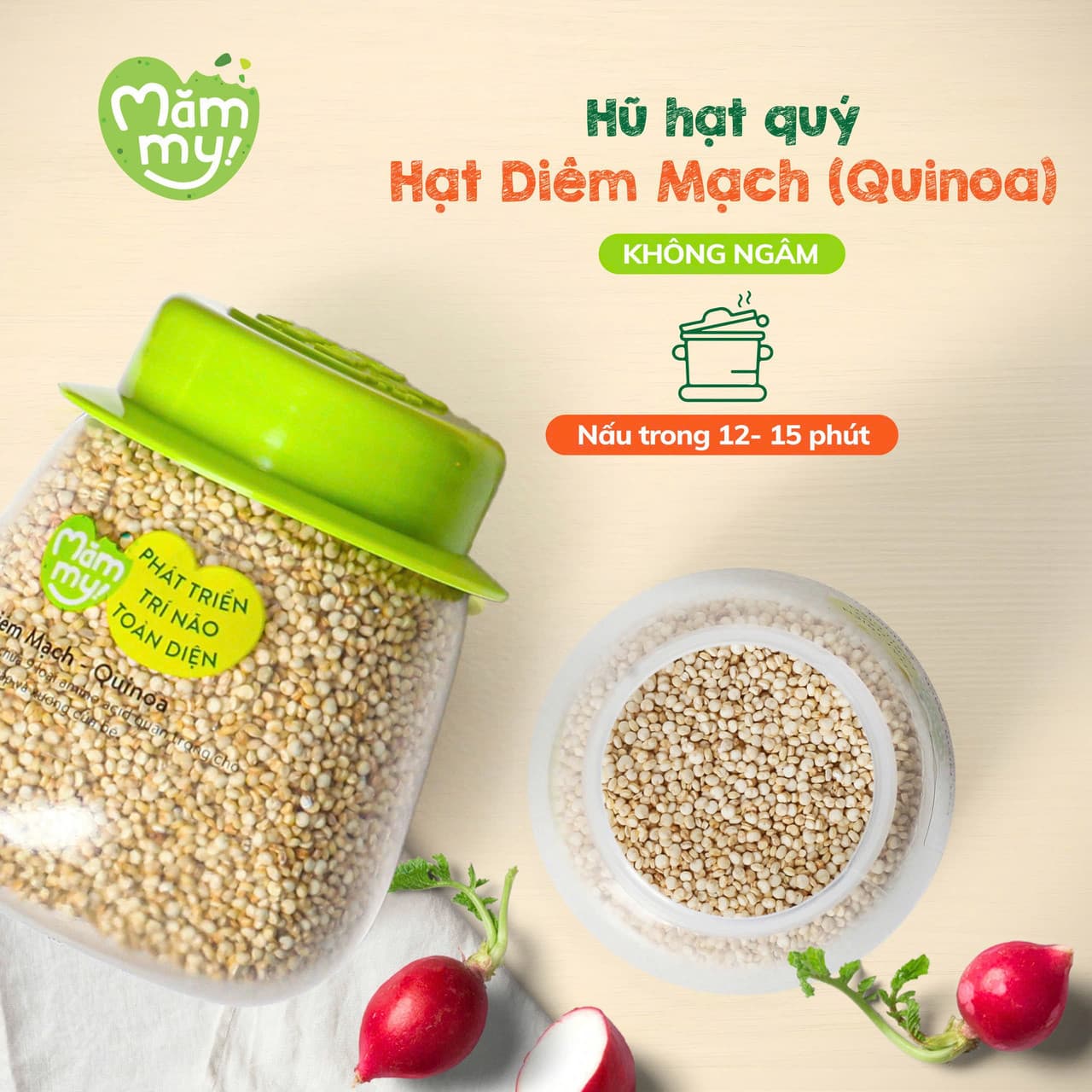 Set 9 hũ hạt quý ăn dặm [Tặng 9 Hũ Gạo sữa] 12