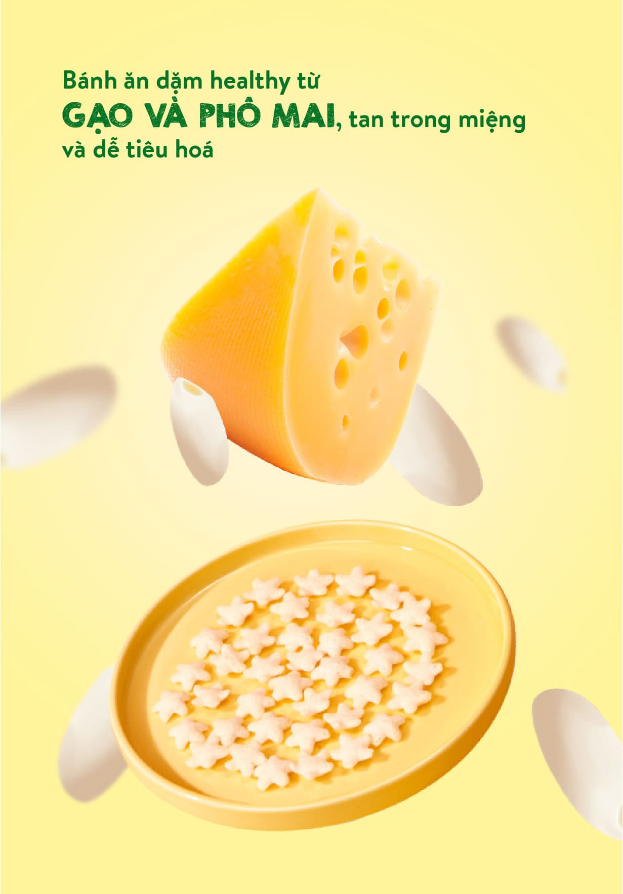 Bánh ăn dặm vị phô mai - Túi 25g 8