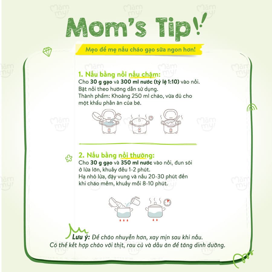 Gạo sữa ăn dặm Ngủ Ngon - Hộp 500 g 11