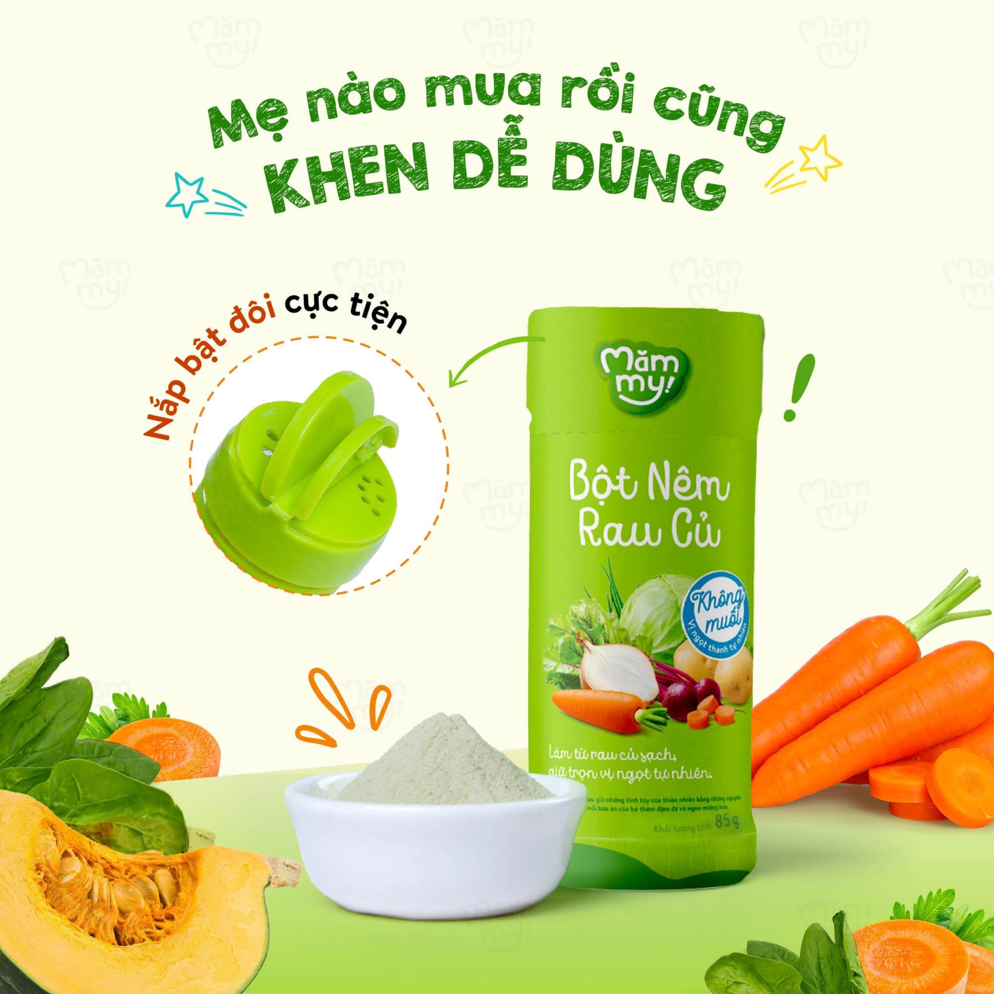 Bột nêm rau củ vị rong biển Mămmy - Hũ 85g 10