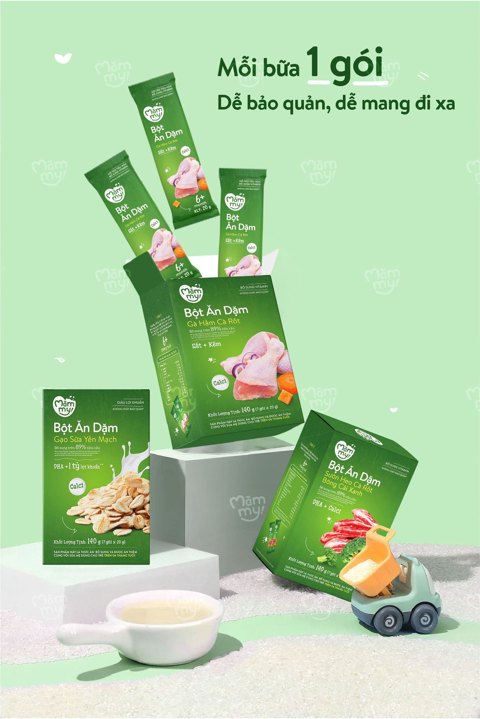 Bột ăn dặm Gà hầm Cà rốt - Hộp 140g 8