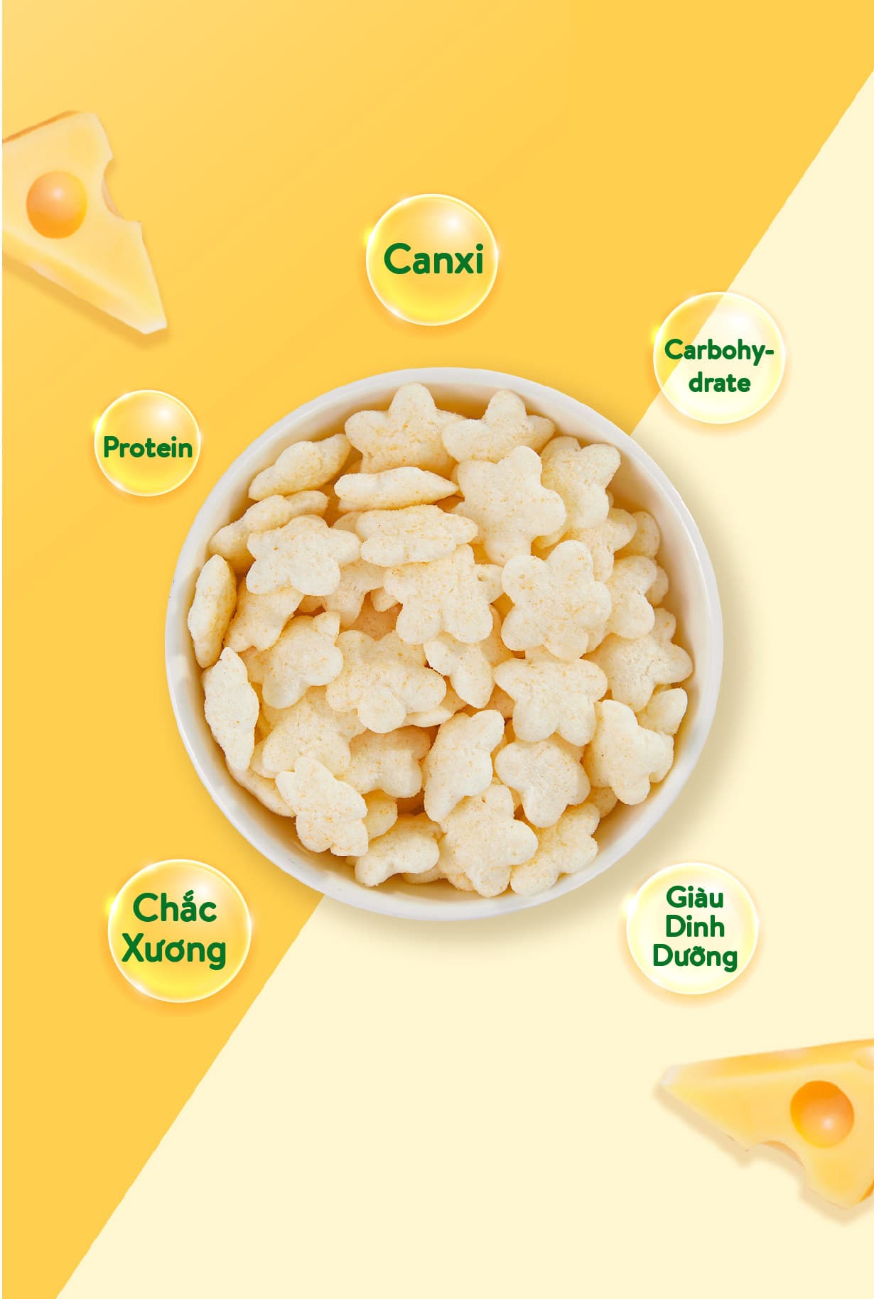 Bánh ăn dặm vị phô mai - Túi 25g 9