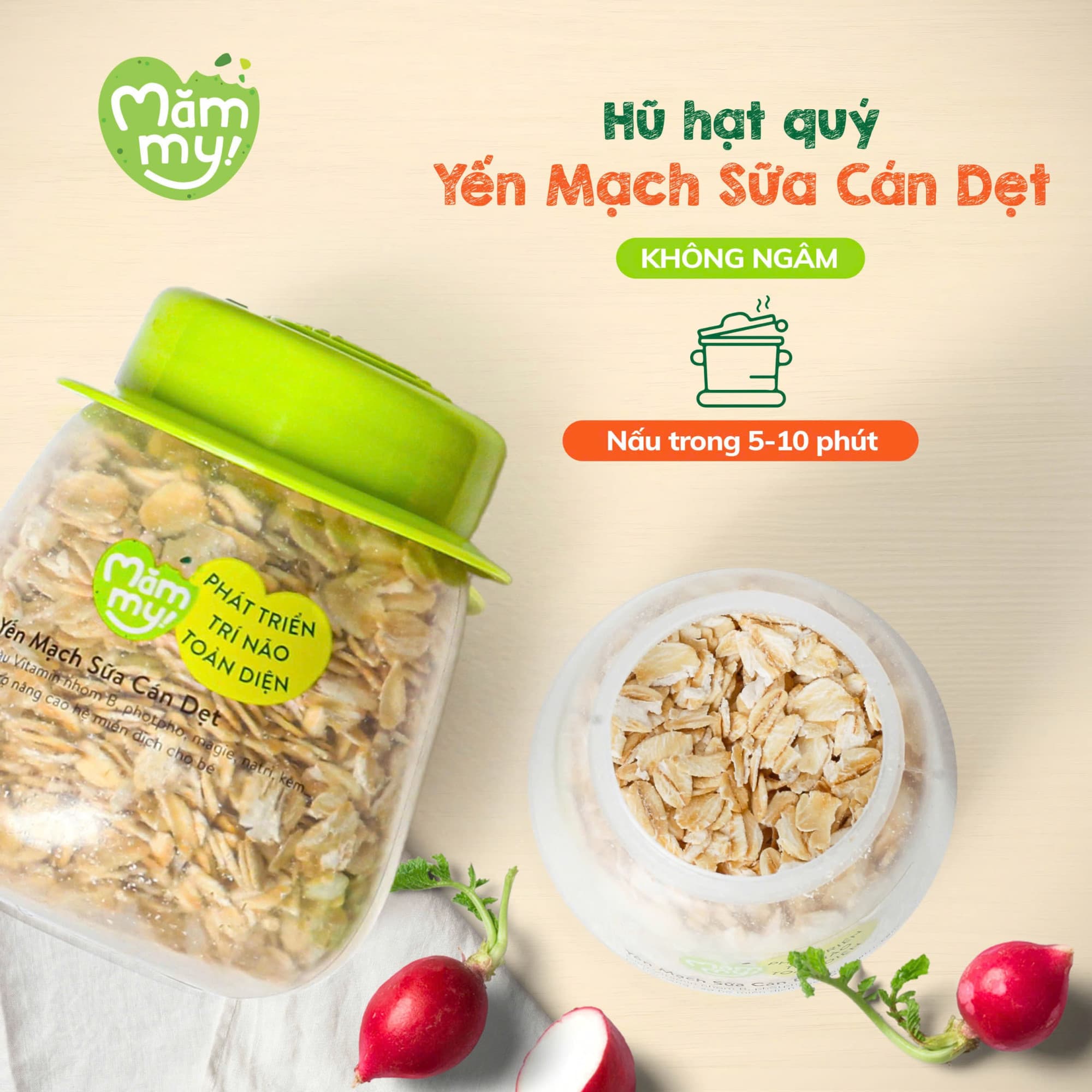 Set 3 hũ hạt yến mạch, diêm mạch, kiều mạch - Hỗ trợ tăng cân 4