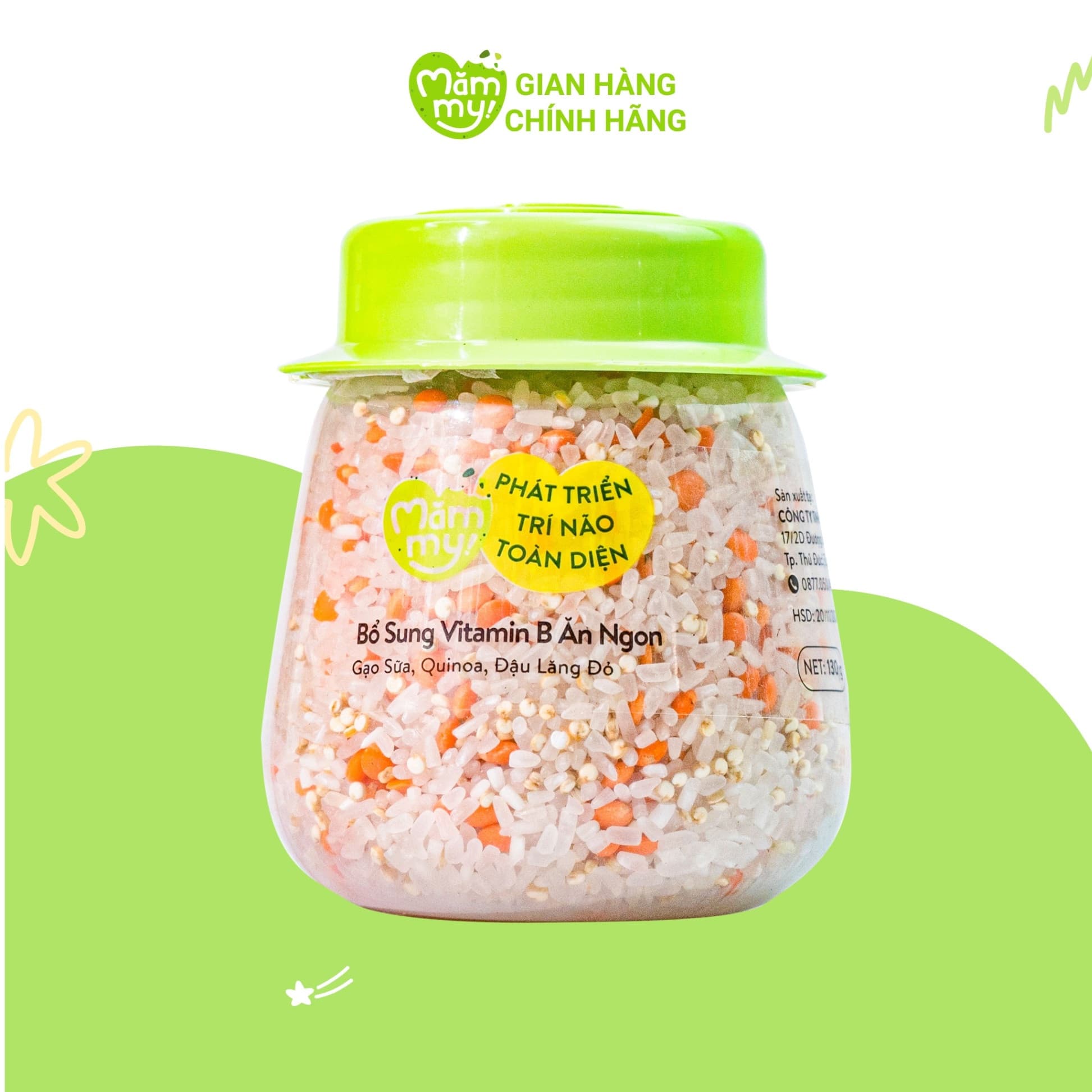 Hạt Mix 3 Hạt Ăn Dặm Ăn Ngon Mămmy Hũ 135g 2