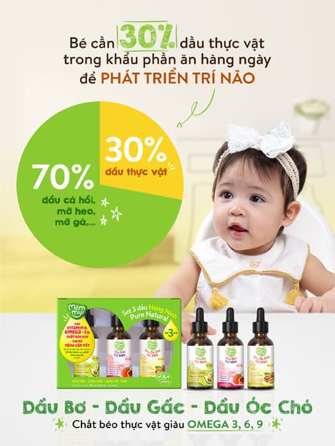 Combo 2 set dầu ăn dặm (30ml/Chai) - Tặng Ngựa bập bênh 4