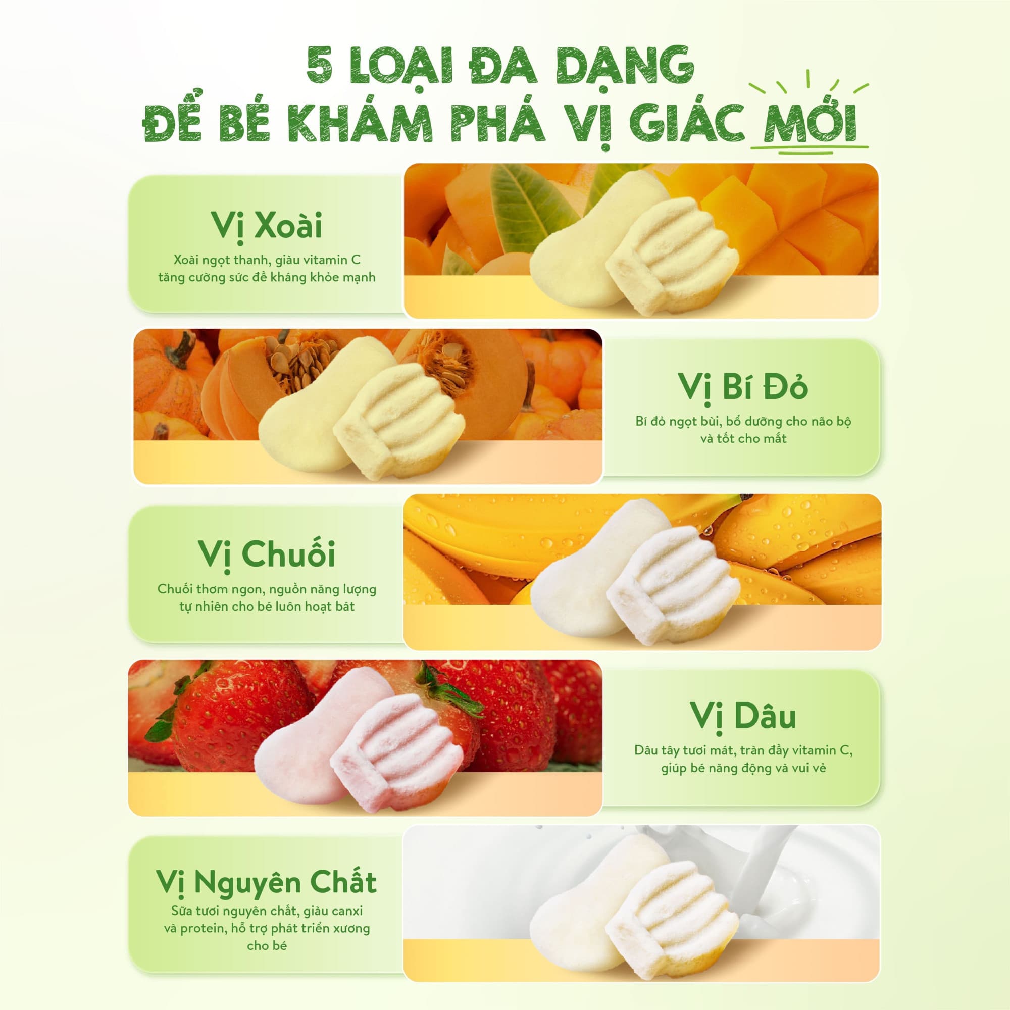 Combo 3 sữa tươi sấy  Hộp 14g - Tặng 1 hộp bánh ăn dặm tự chỉ huy BLW 19