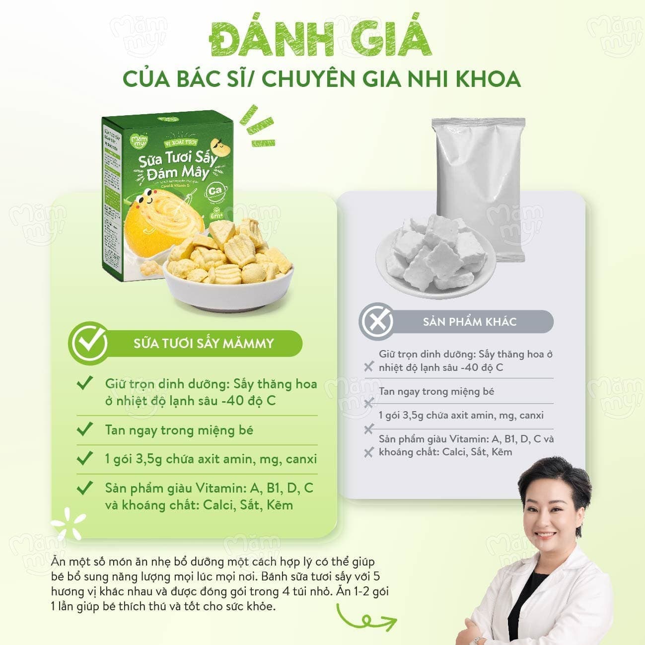 Combo 3 sữa tươi sấy  Hộp 14g - Tặng 1 hộp bánh ăn dặm tự chỉ huy BLW 17