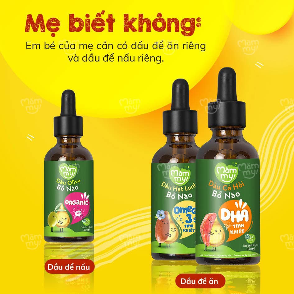 Combo 2 set dầu ăn dặm (30ml/Chai) - Tặng Ngựa bập bênh 8