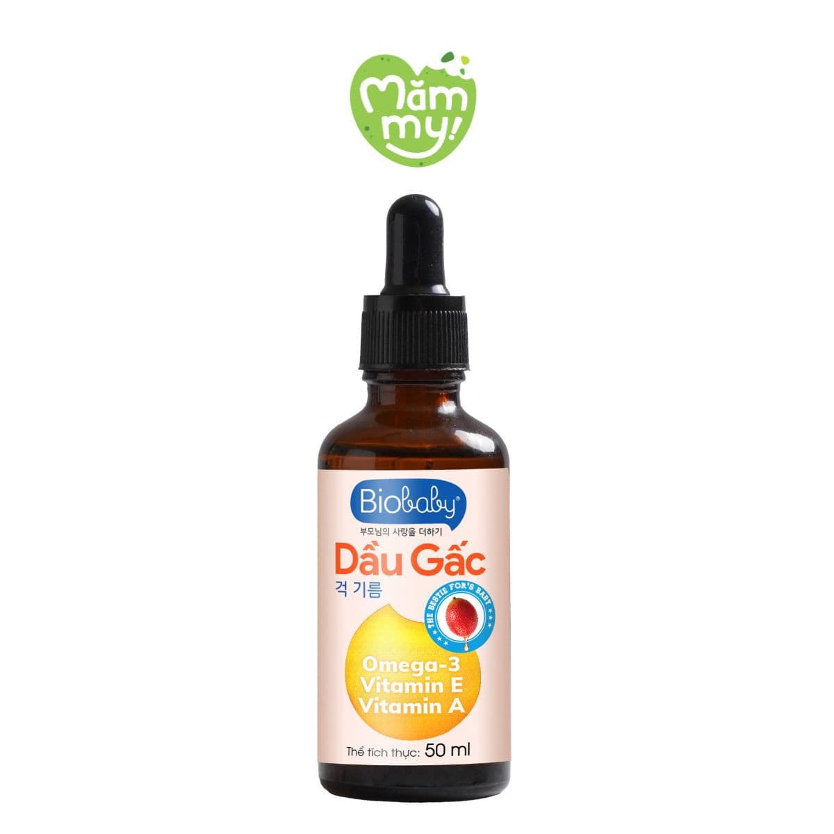 Dầu gấc ăn dặm Biobaby - Chai 50ml