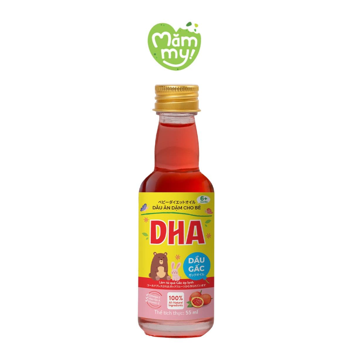 Dầu gấc ăn dặm DHA - Chai 55ml
