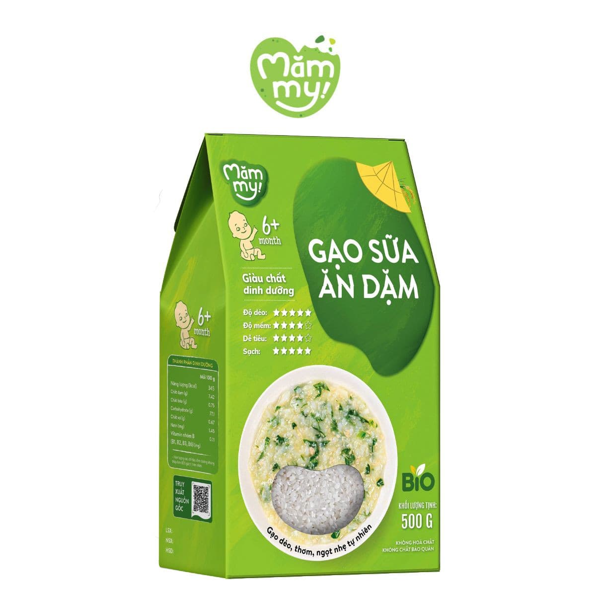 Gạo sữa ăn dặm - Hộp 500 g