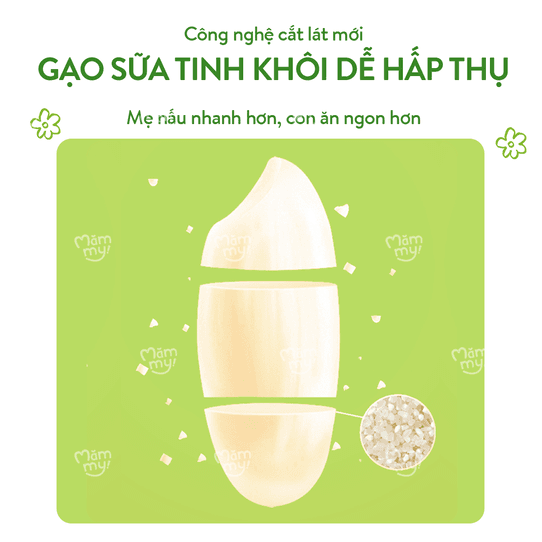 Combo 2 gạo sữa ăn dặm hộp 500g [Mua 2 tặng 1] 5