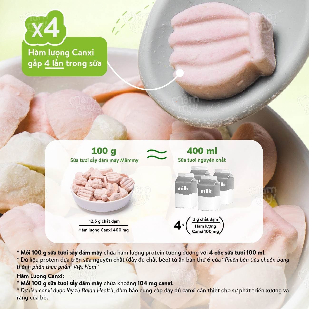 Combo 3 sữa tươi sấy  Hộp 14g - Tặng 1 hộp bánh ăn dặm tự chỉ huy BLW 7