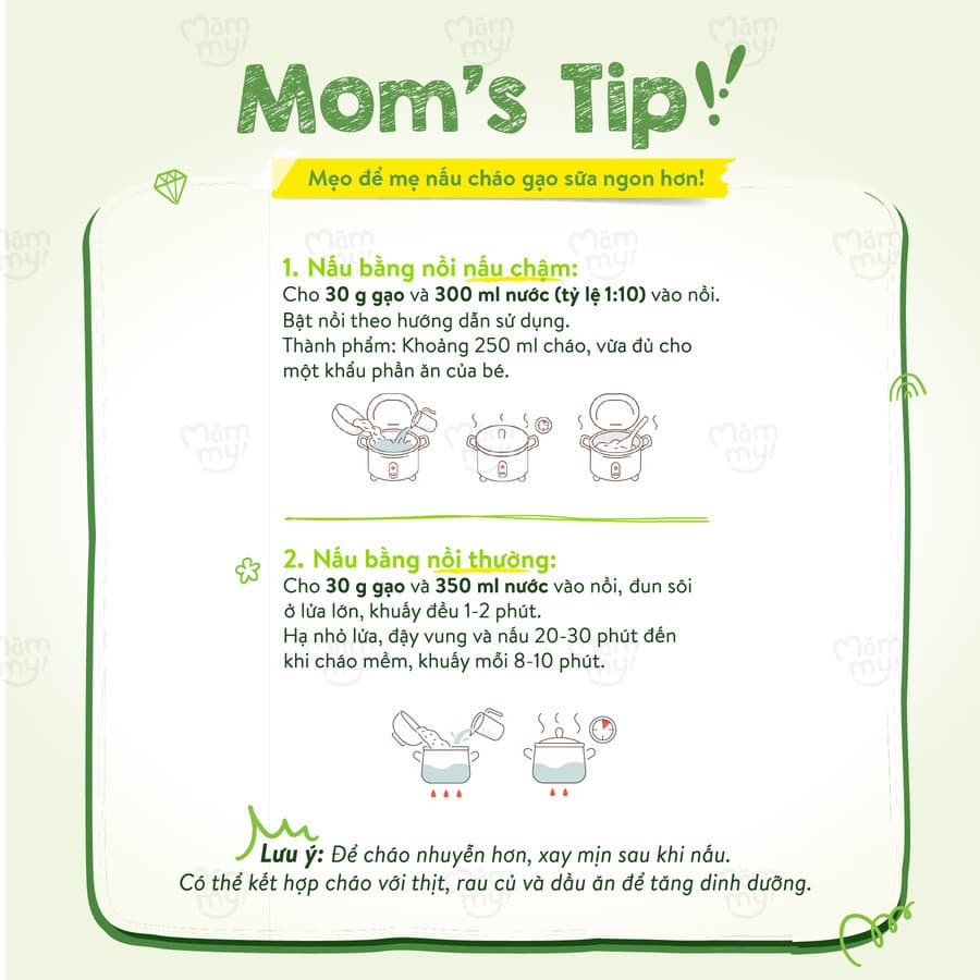 Combo 2 gạo sữa ăn dặm hộp 500g [Mua 2 tặng 1] 10