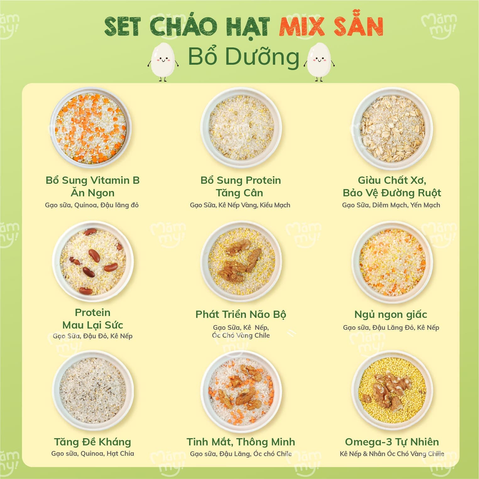 [Tặng Xe Lắc] Combo set 9 hạt mix & Bột phô mai tách muối 2