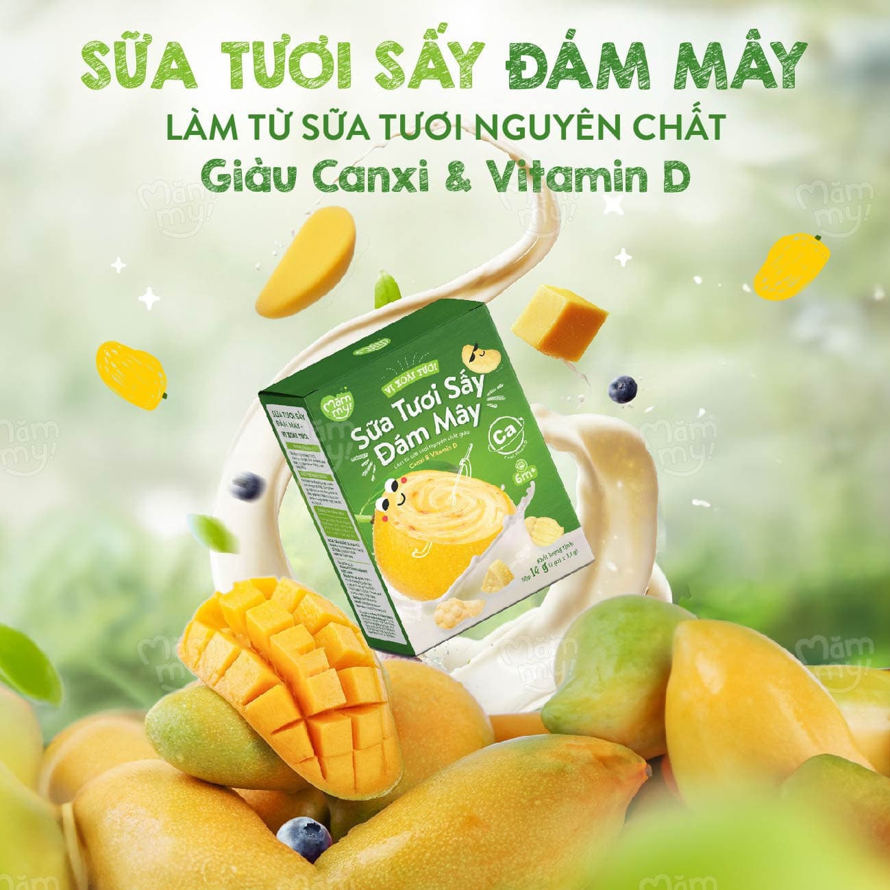 Combo 3 sữa tươi sấy  Hộp 14g - Tặng 1 hộp bánh ăn dặm tự chỉ huy BLW 16