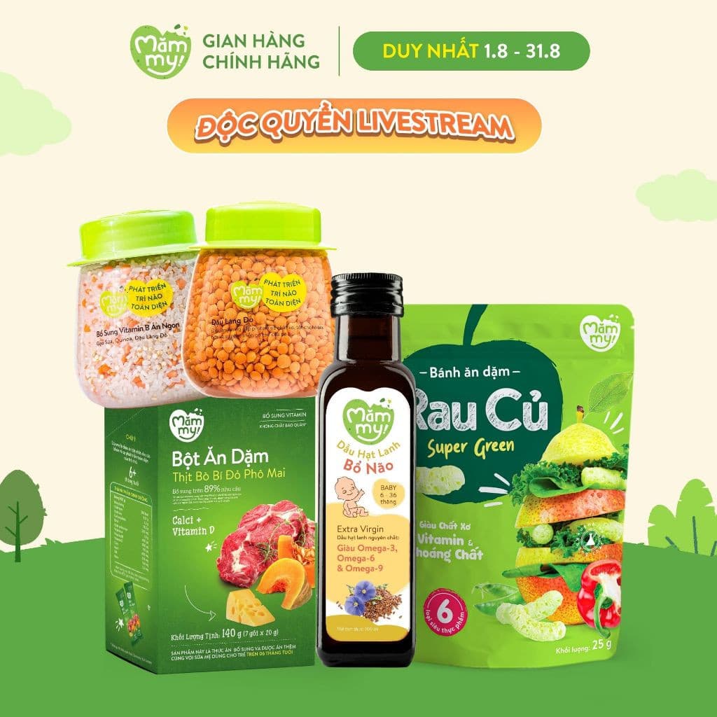 [ DATE 5/2026 ] Hạt Đậu Thận Mexico Ăn Dặm Mămmy Hũ 130g 2