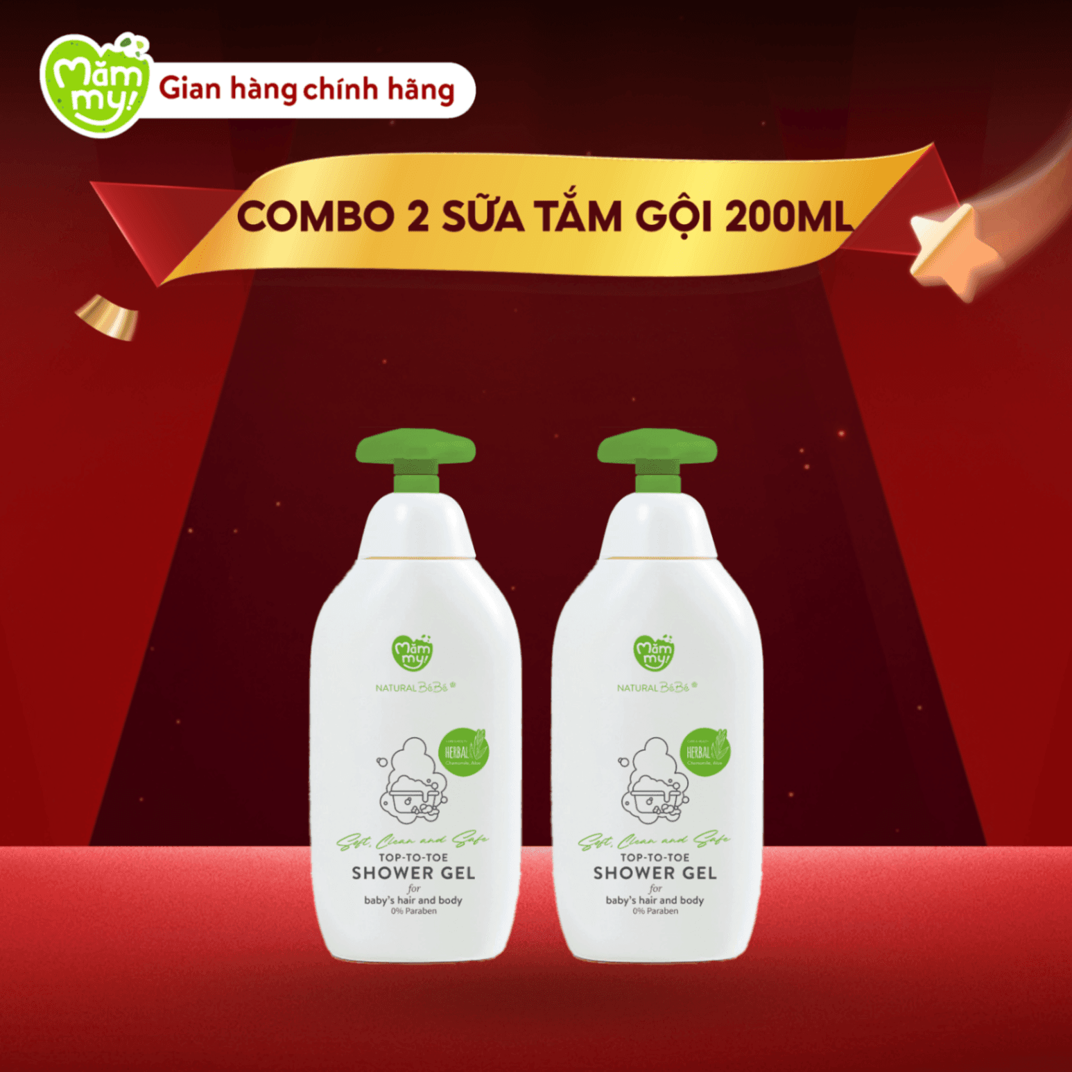 [DATE 2027] Sữa tắm thảo dược chai 200ml - Mua 2 tặng 2 3