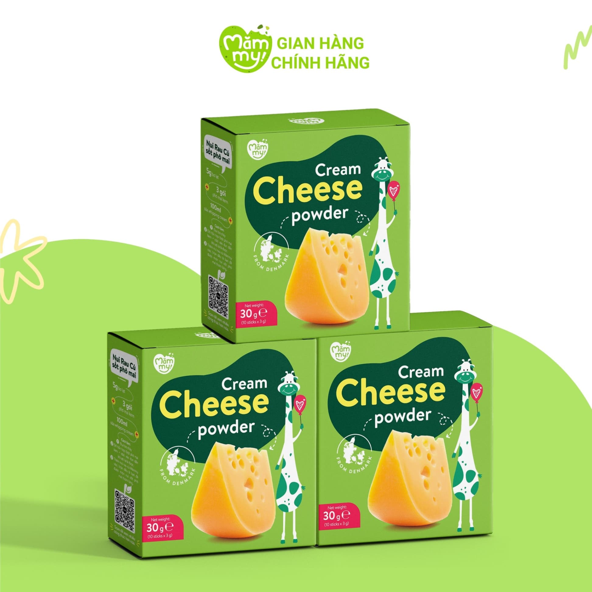 Combo 3 Phô mai kem-Tặng 3 bánh túi 25G 2